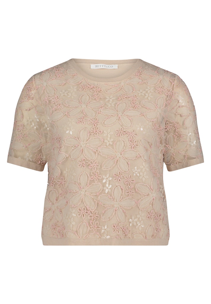 Betty & Co Damen Pullover Nature/Rosé