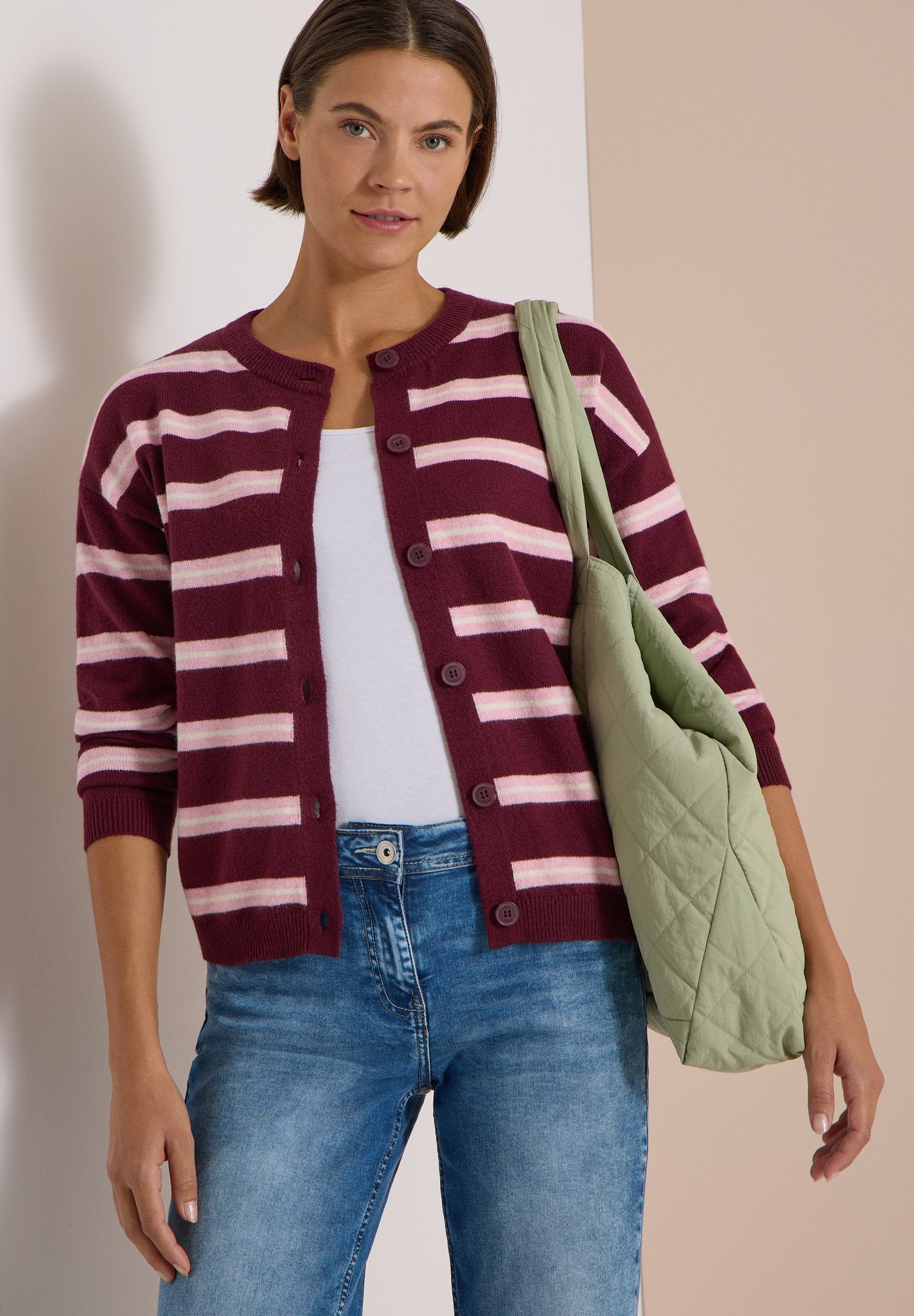 Cecil Damen Strickjacken  Red Wine