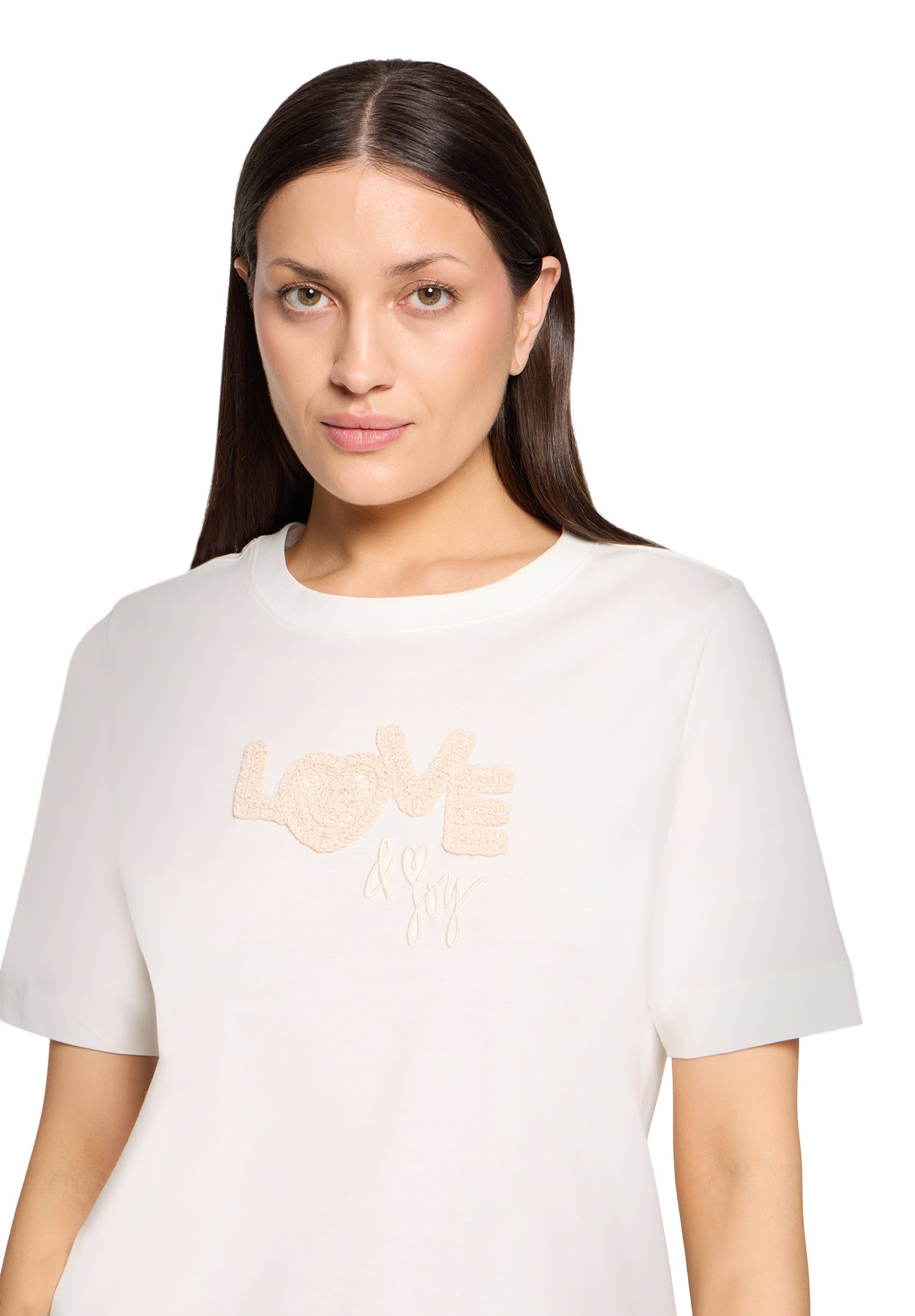 Cartoon Damen T-Shirts Patch Cream/Nat