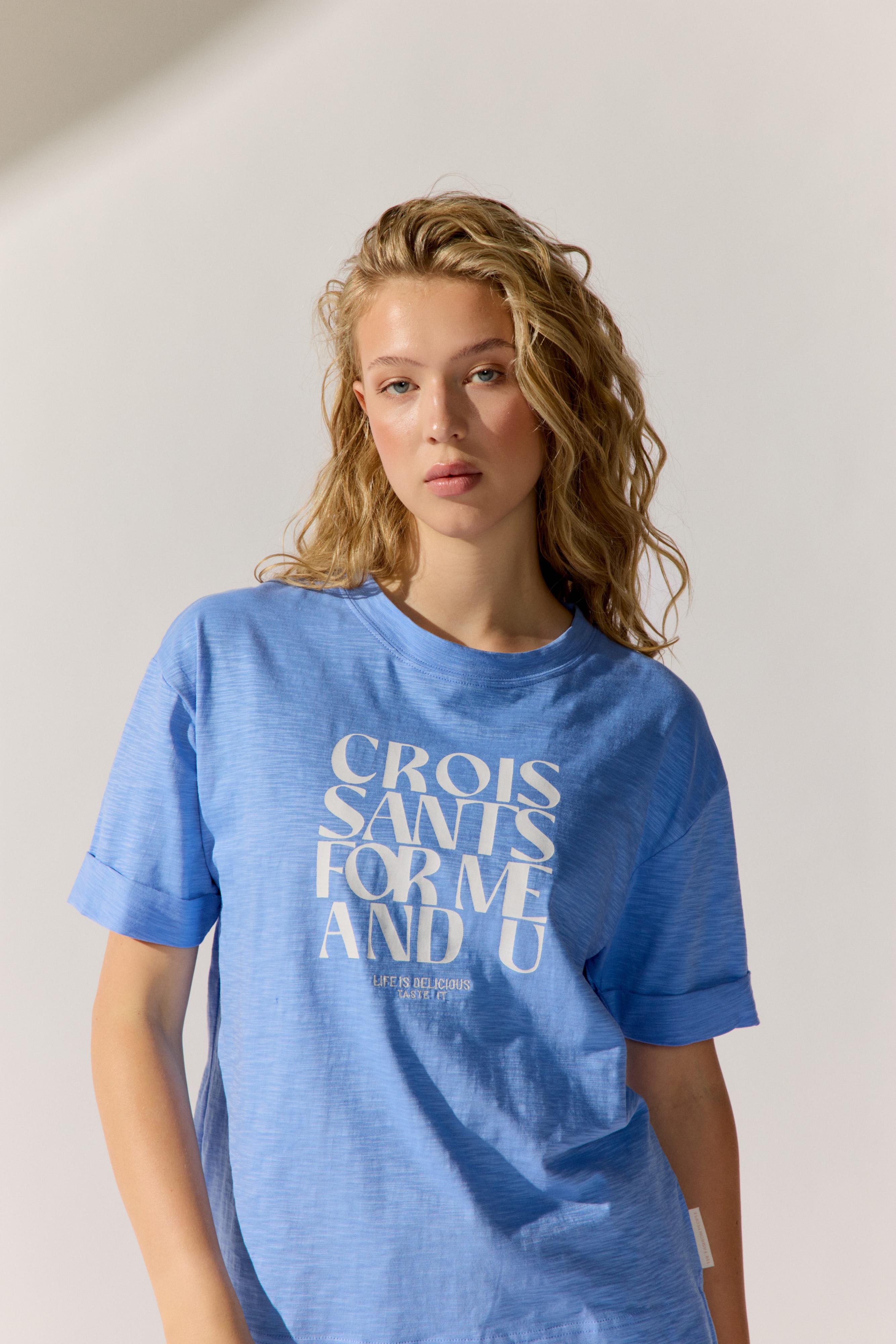 Fashion People Damen T-Shirts Bleubell Print