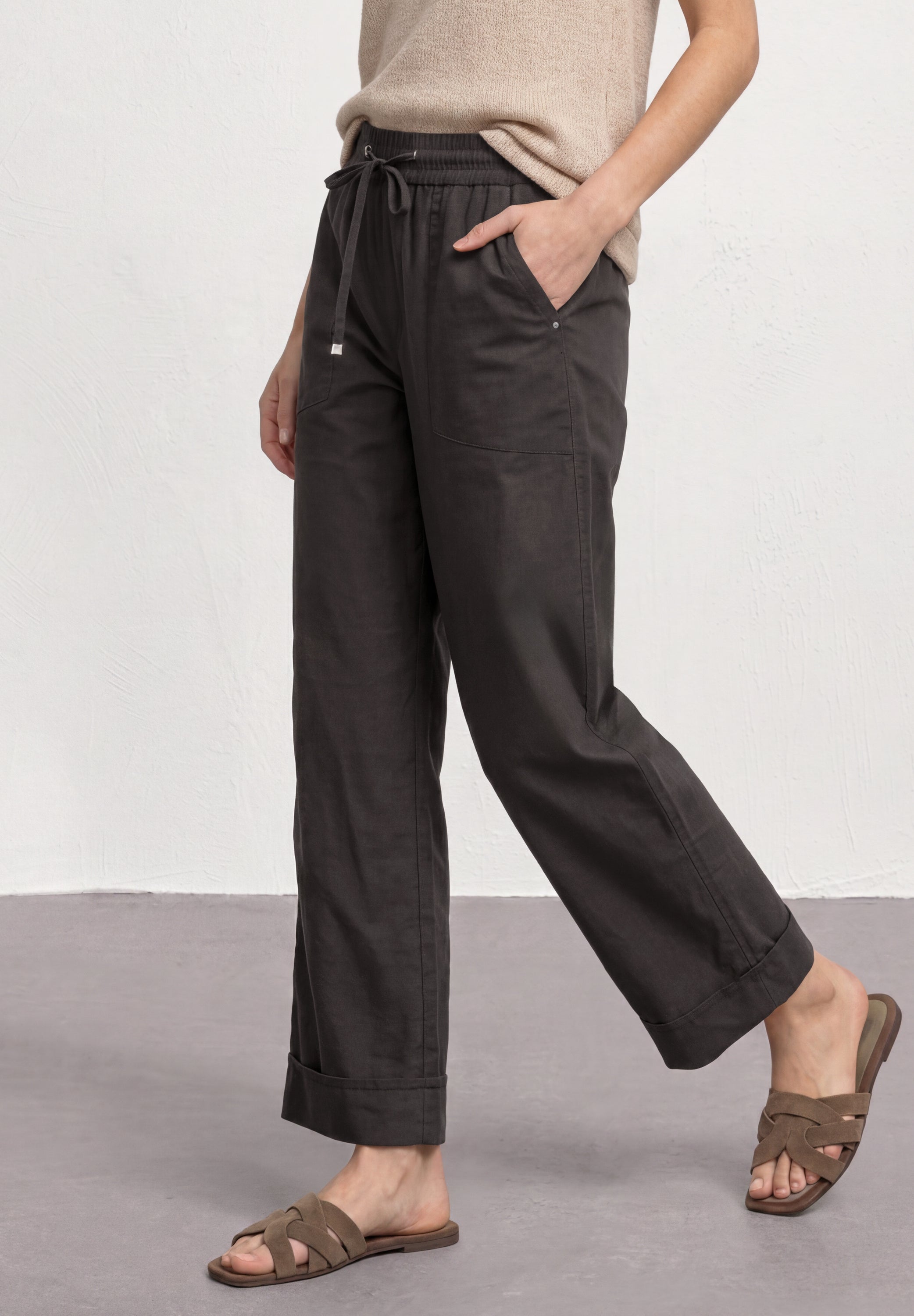 Street One Damen Hosen  Black Cof