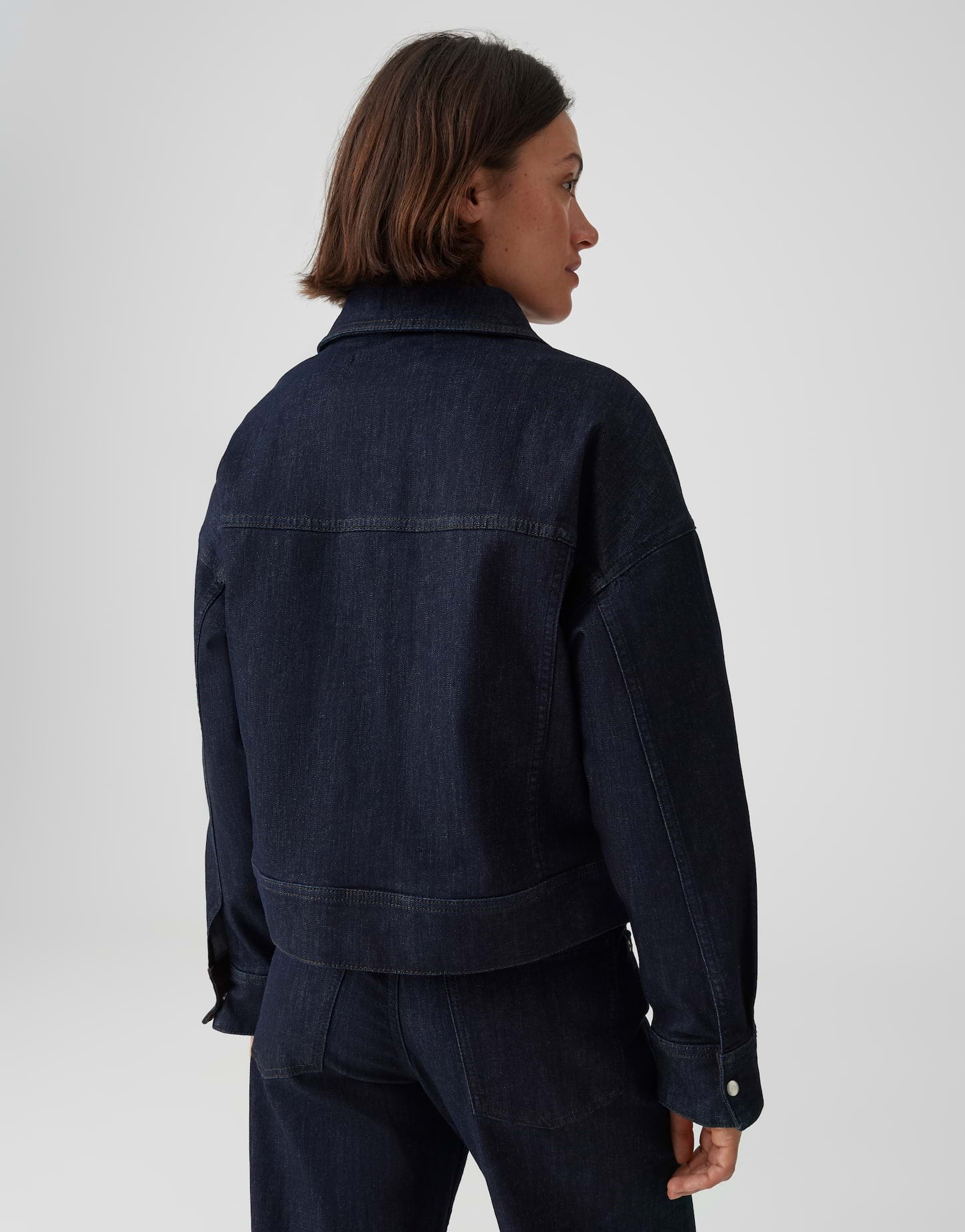 Opus Damen Jacken Rinsed Blue