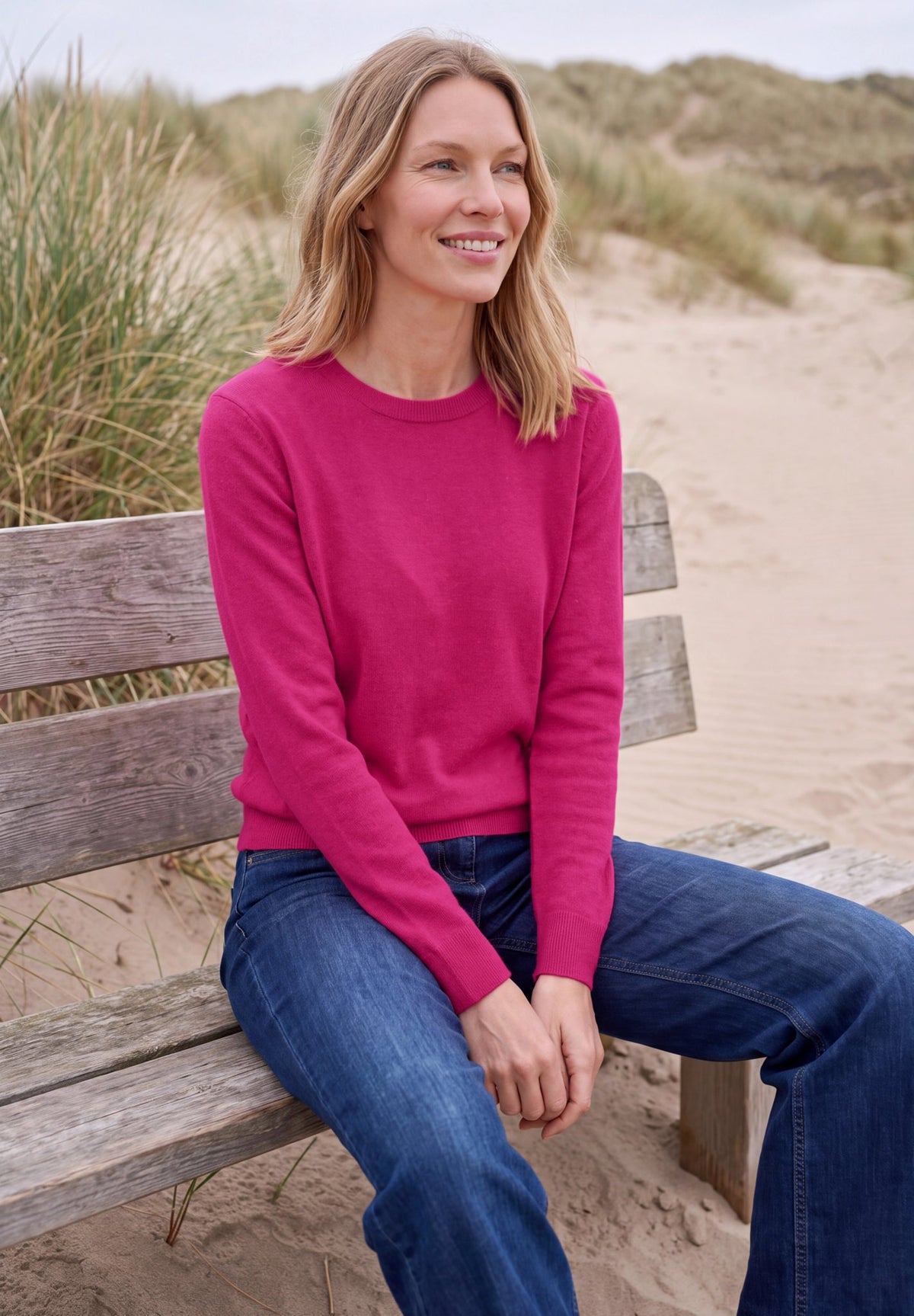 Cecil Damen Pullover Pink Flas