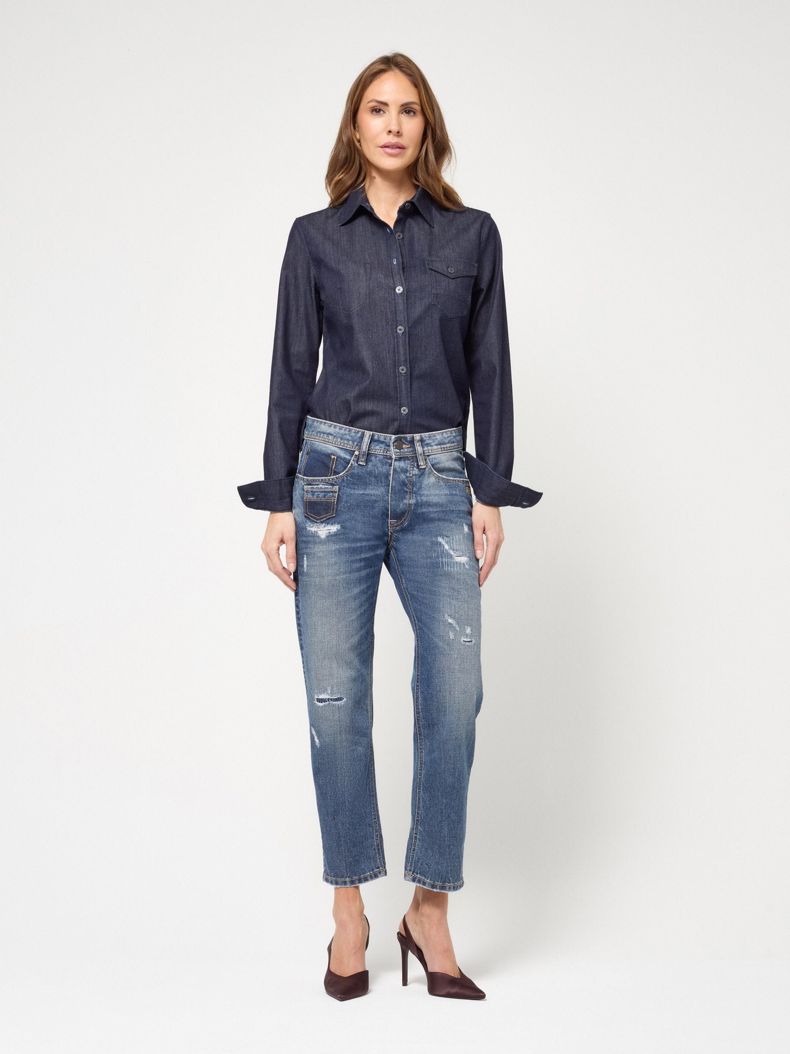 Gang Damen Jeans  Cool Destr