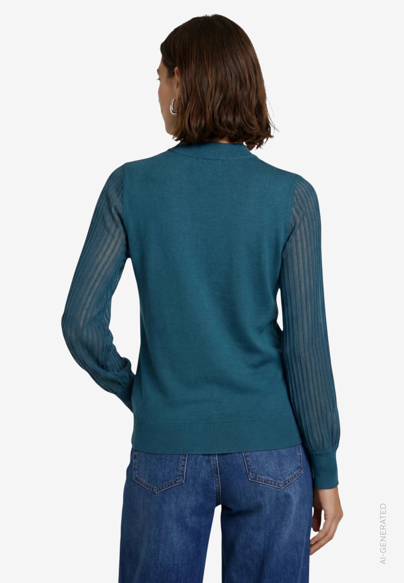 Zero Damen Pullover Green Forest