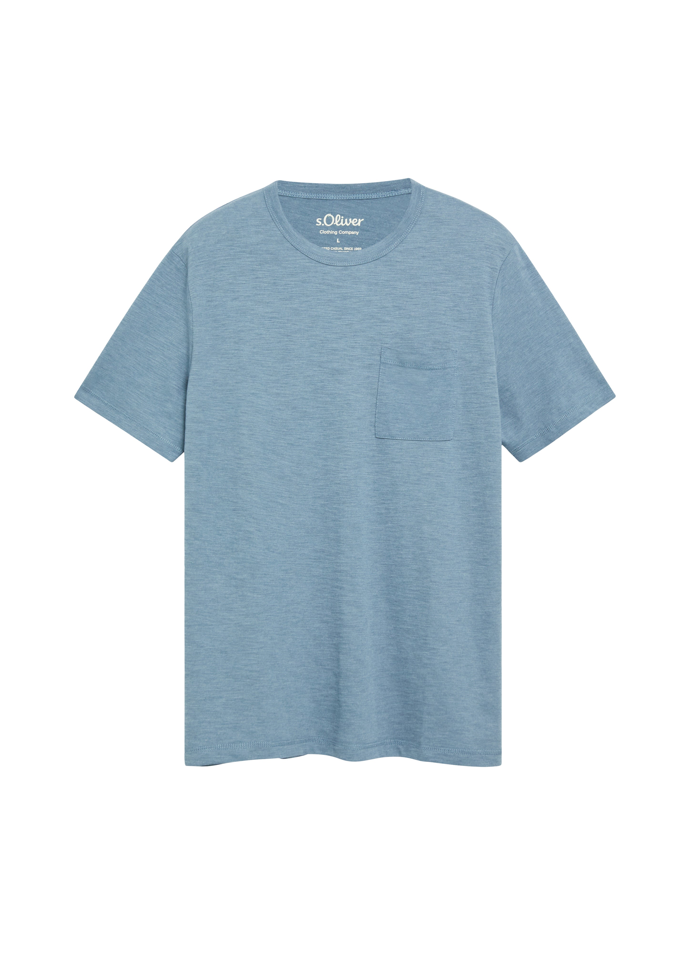 S. Oliver red Herren T-Shirts kurz Blue