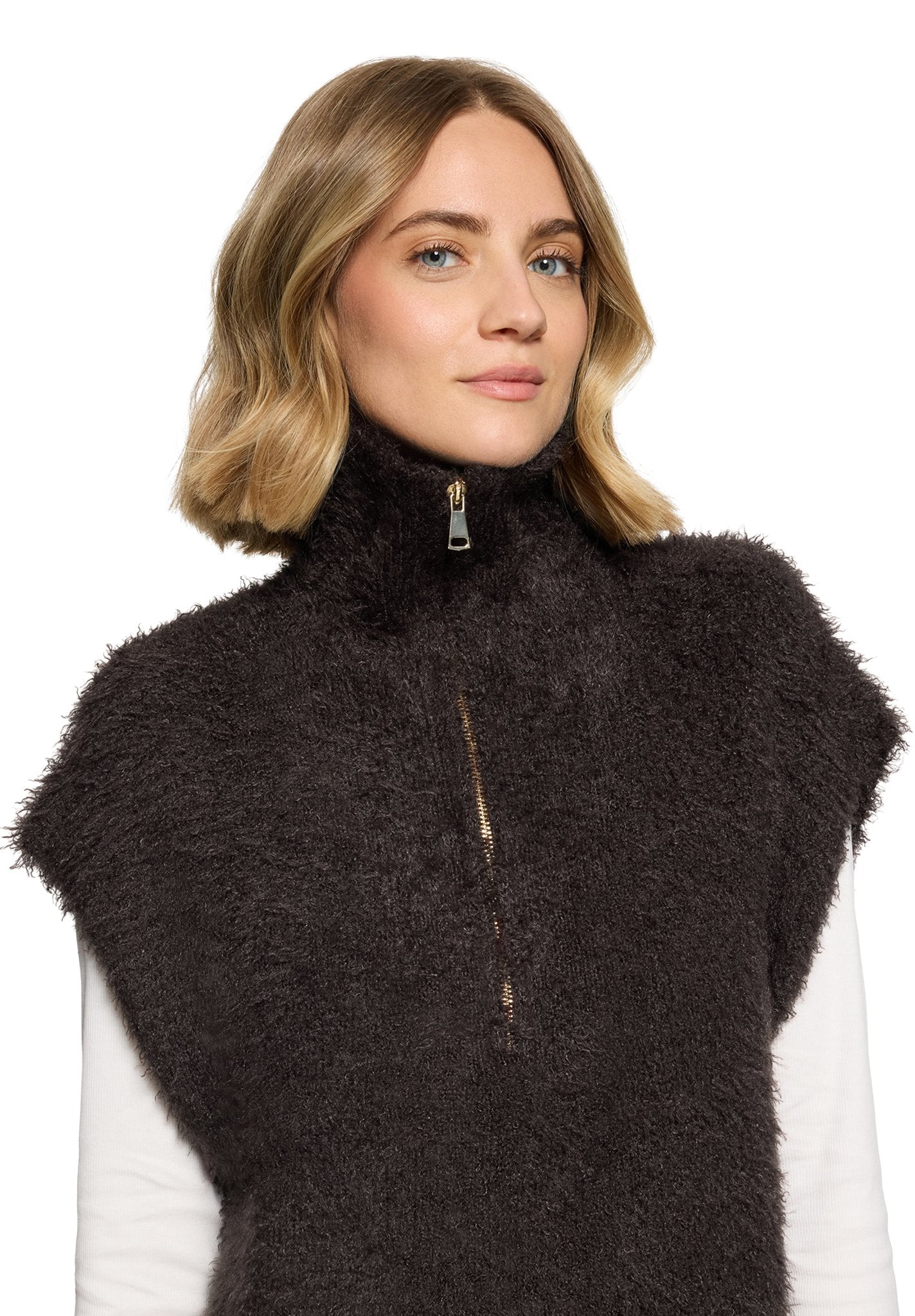 Cartoon Damen Pullover Black Coffee