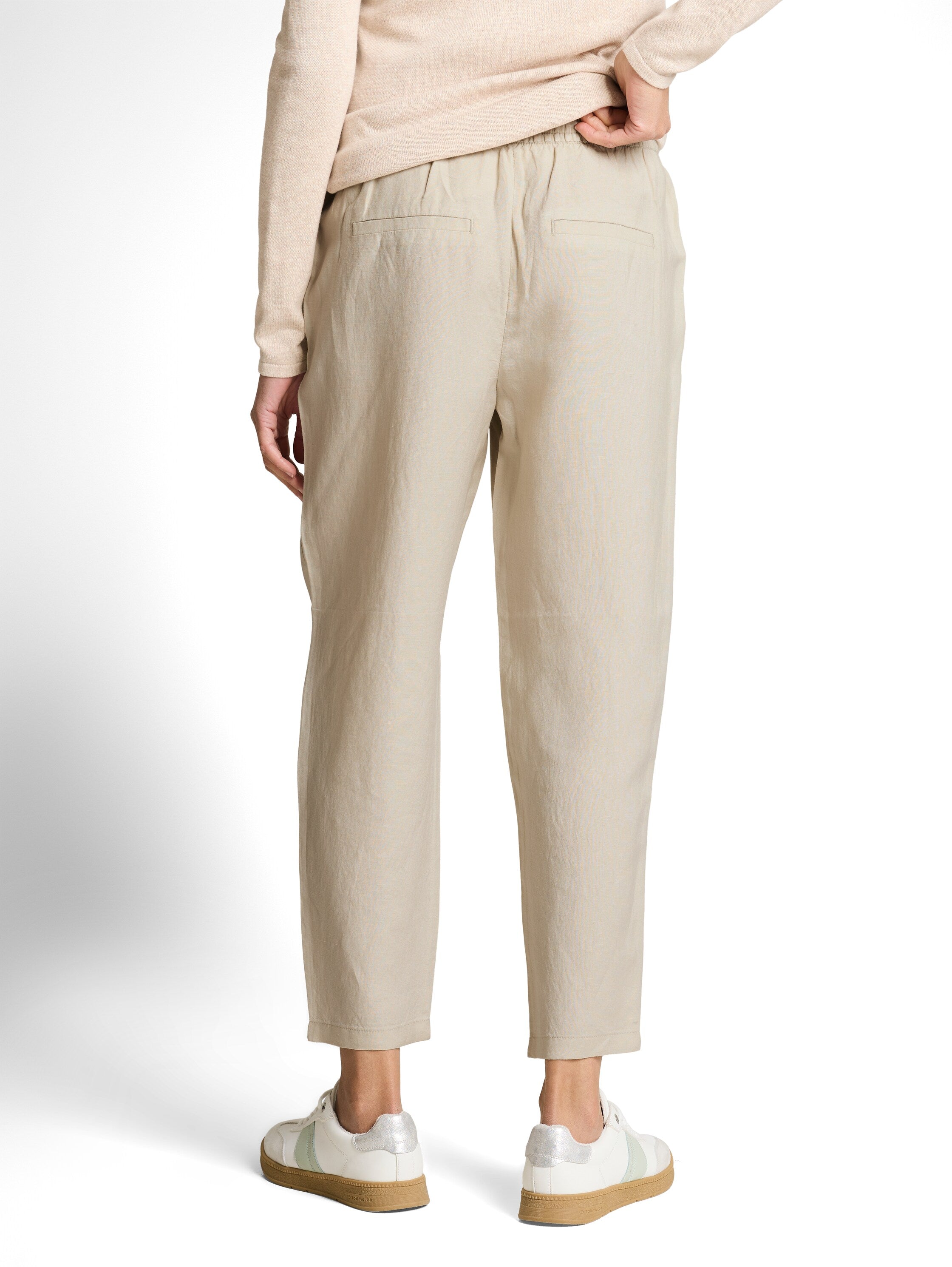 Tom Tailor Damen Hosen Sand Stone Beig