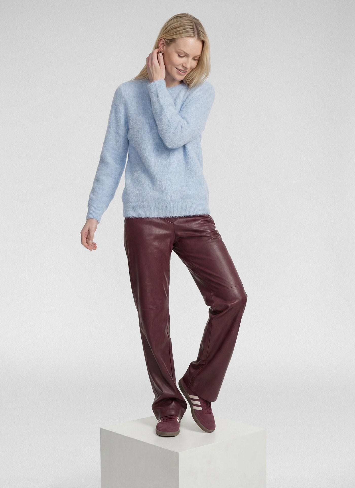 Rabe Damen Pullover Pastellblau