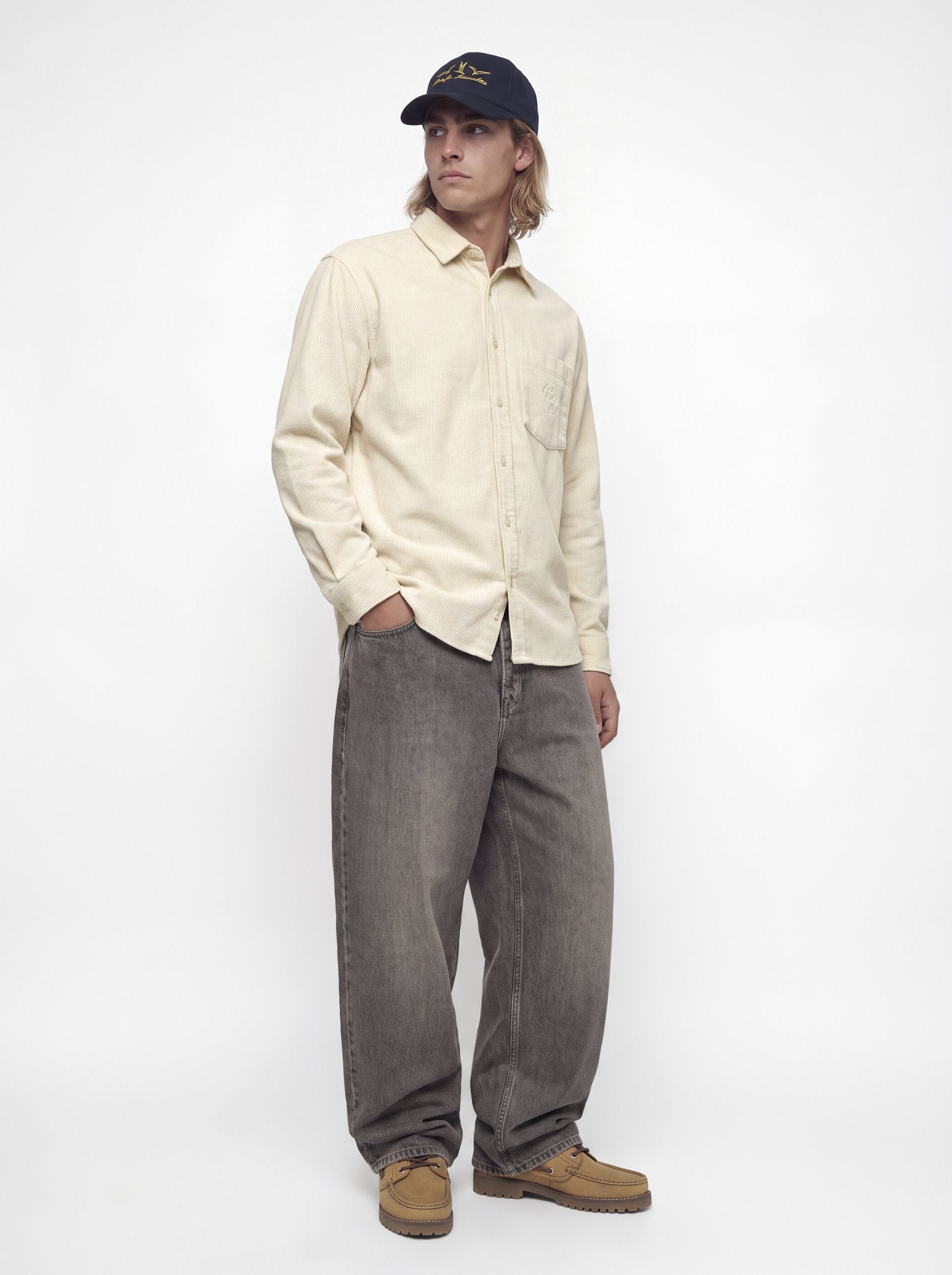 Jack & Jones Herren Hemden lang Antique White
