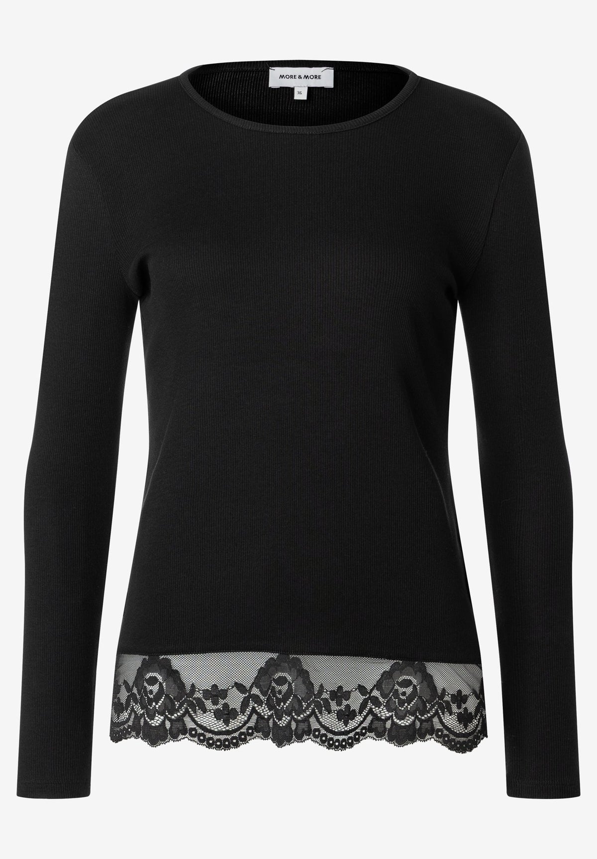 More & More Damen T-Shirts  Black