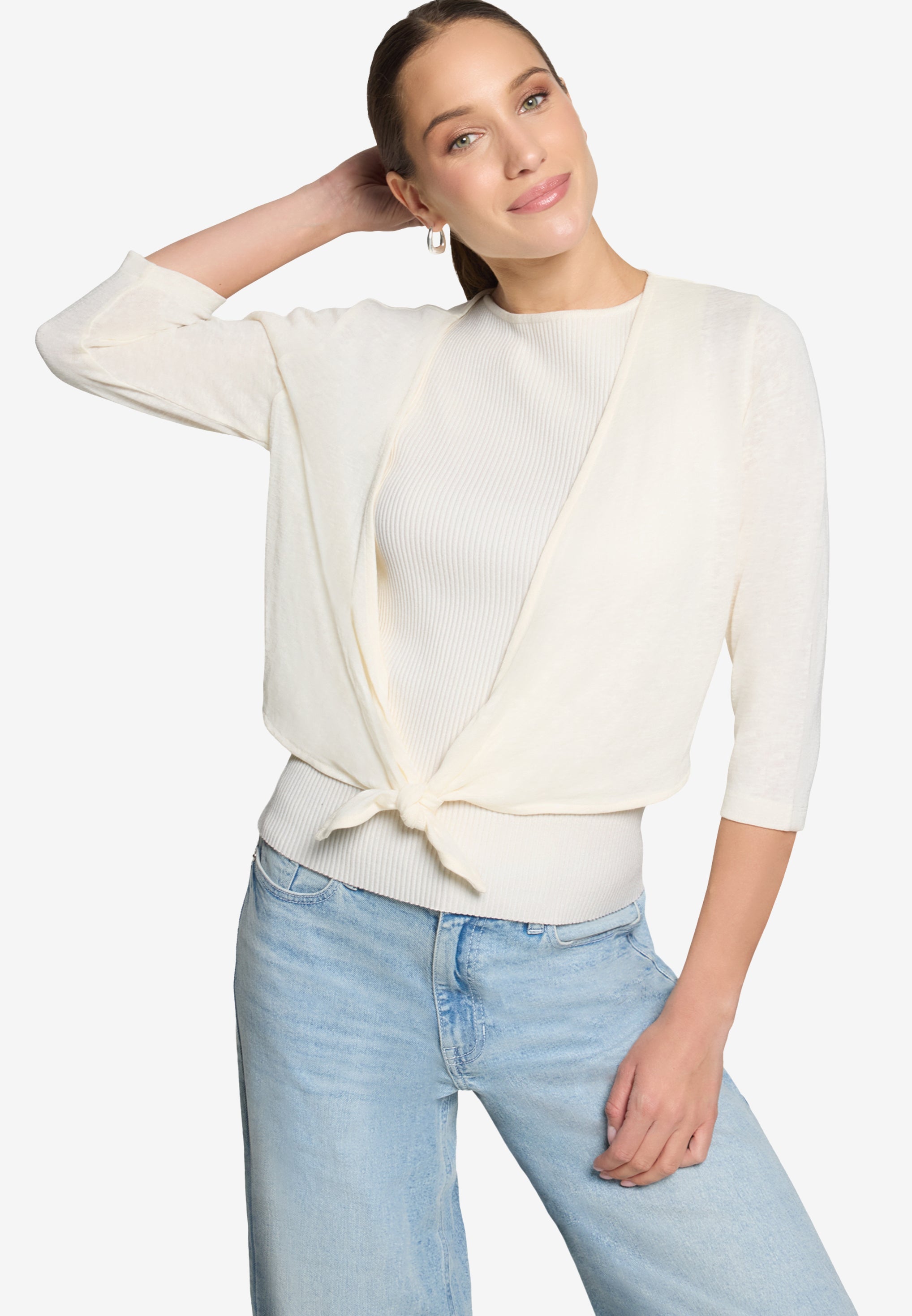 Zero Damen Sweatjacken Eggnog