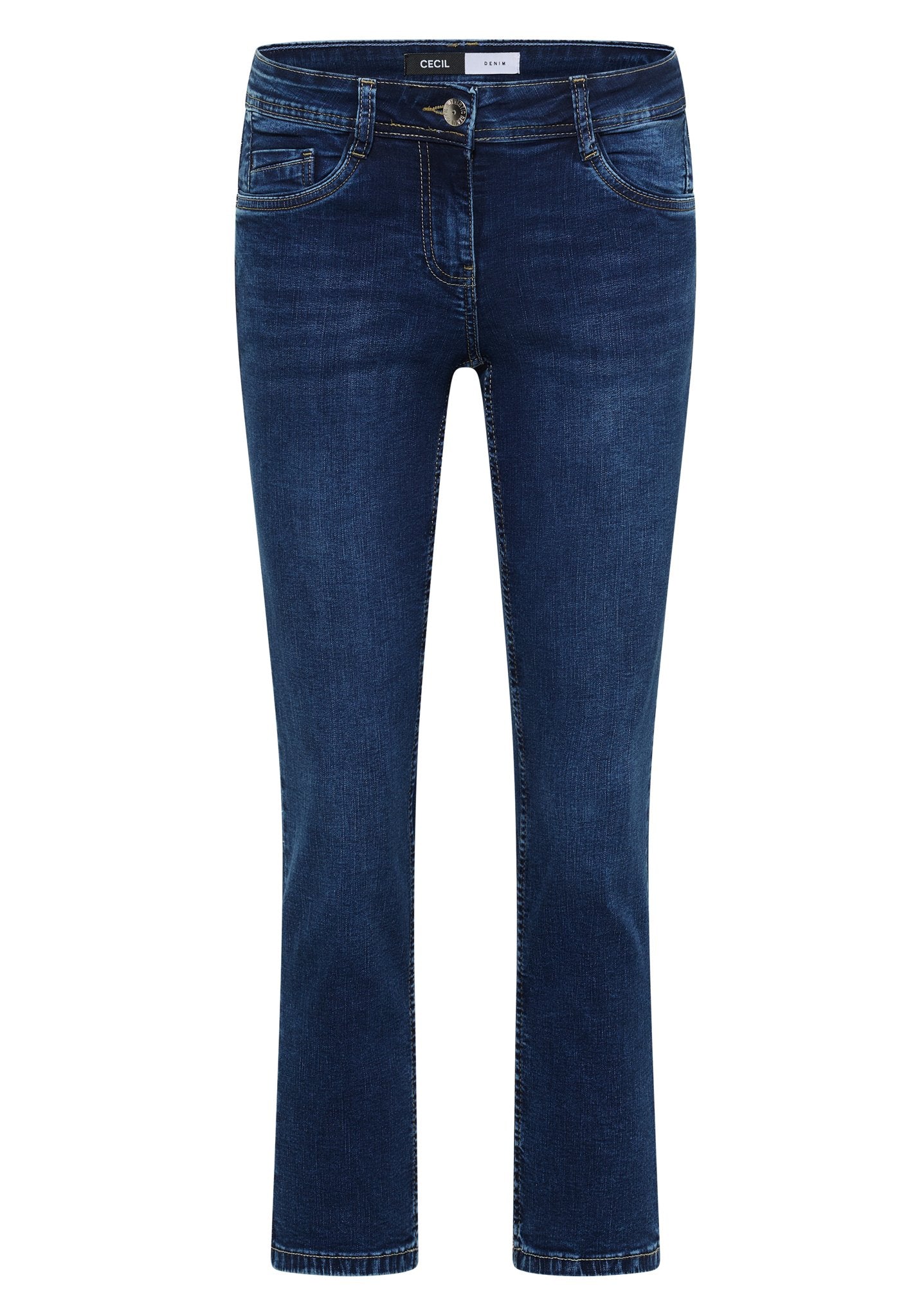 Cecil Damen Hosen  Mid Blue