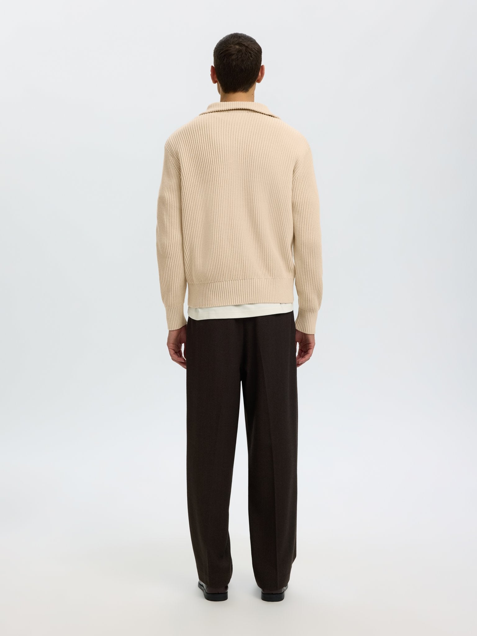 Selected homme Herren Pullover Oatmeal