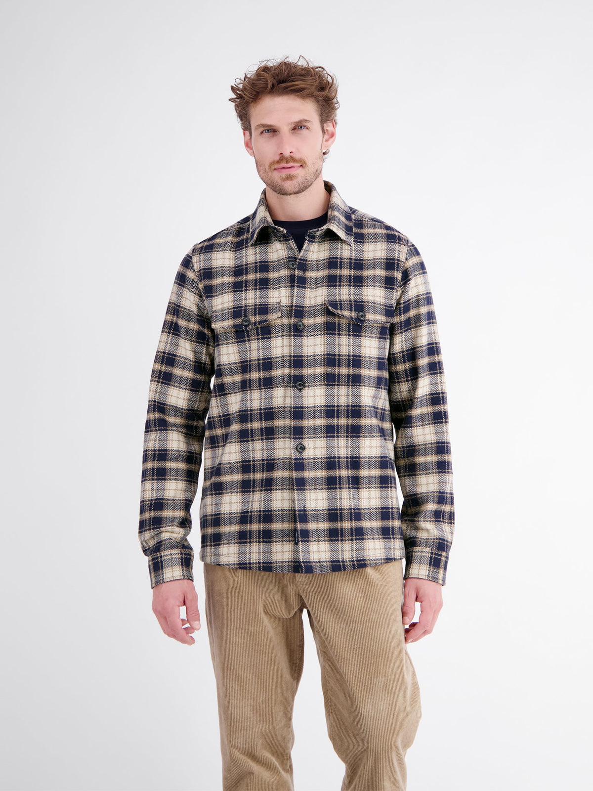 Lerros Herren Hemden Classic Navy