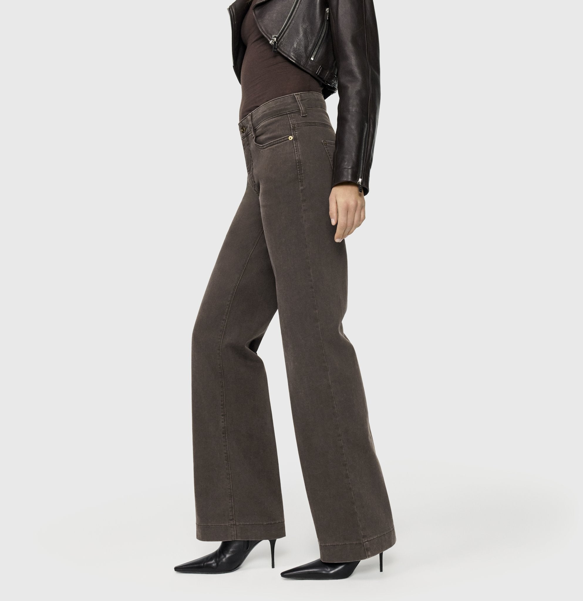 Mac Damen Jeans Brown Stone Was