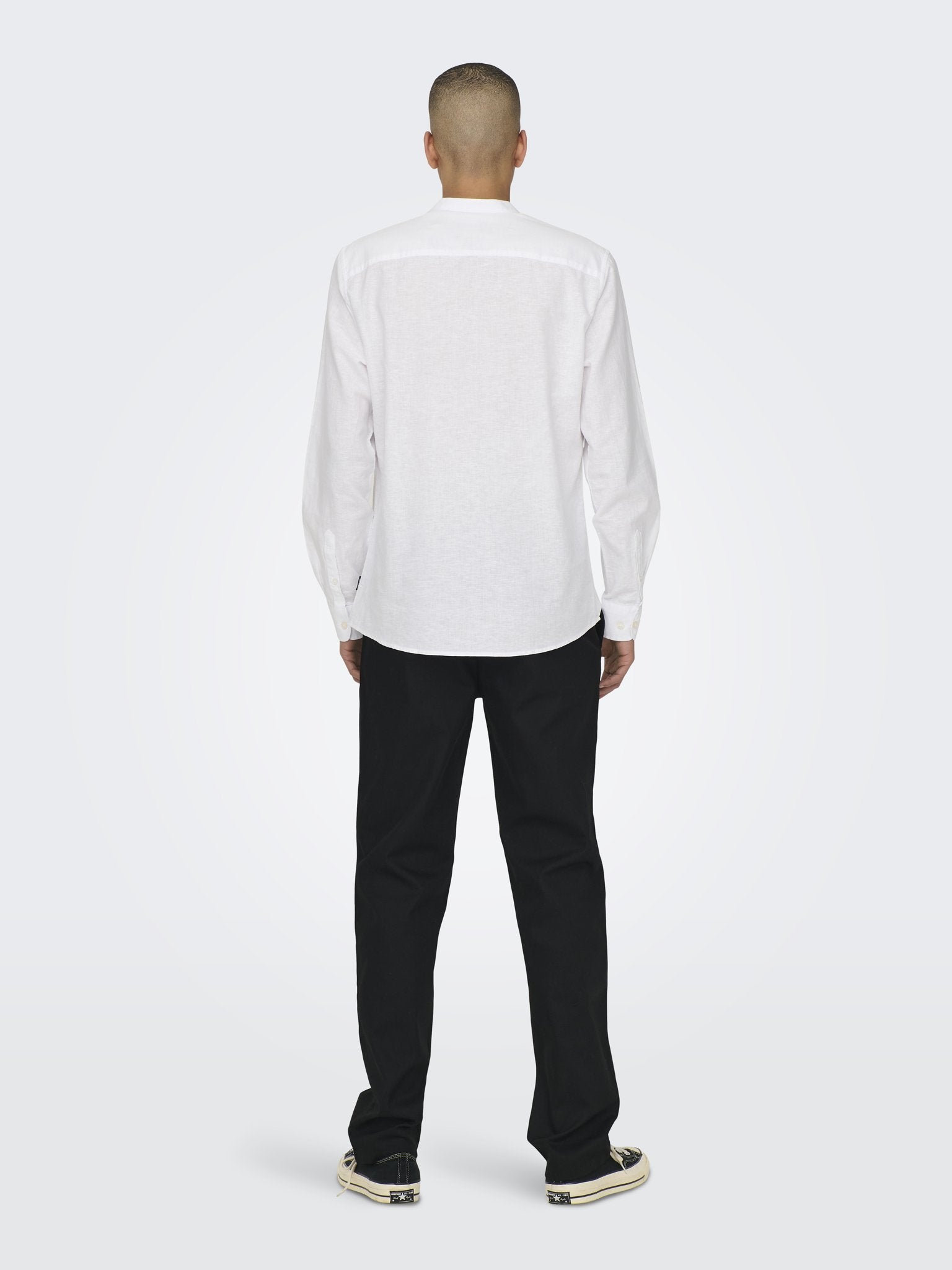 Only & Sons Herren Hemden lang White