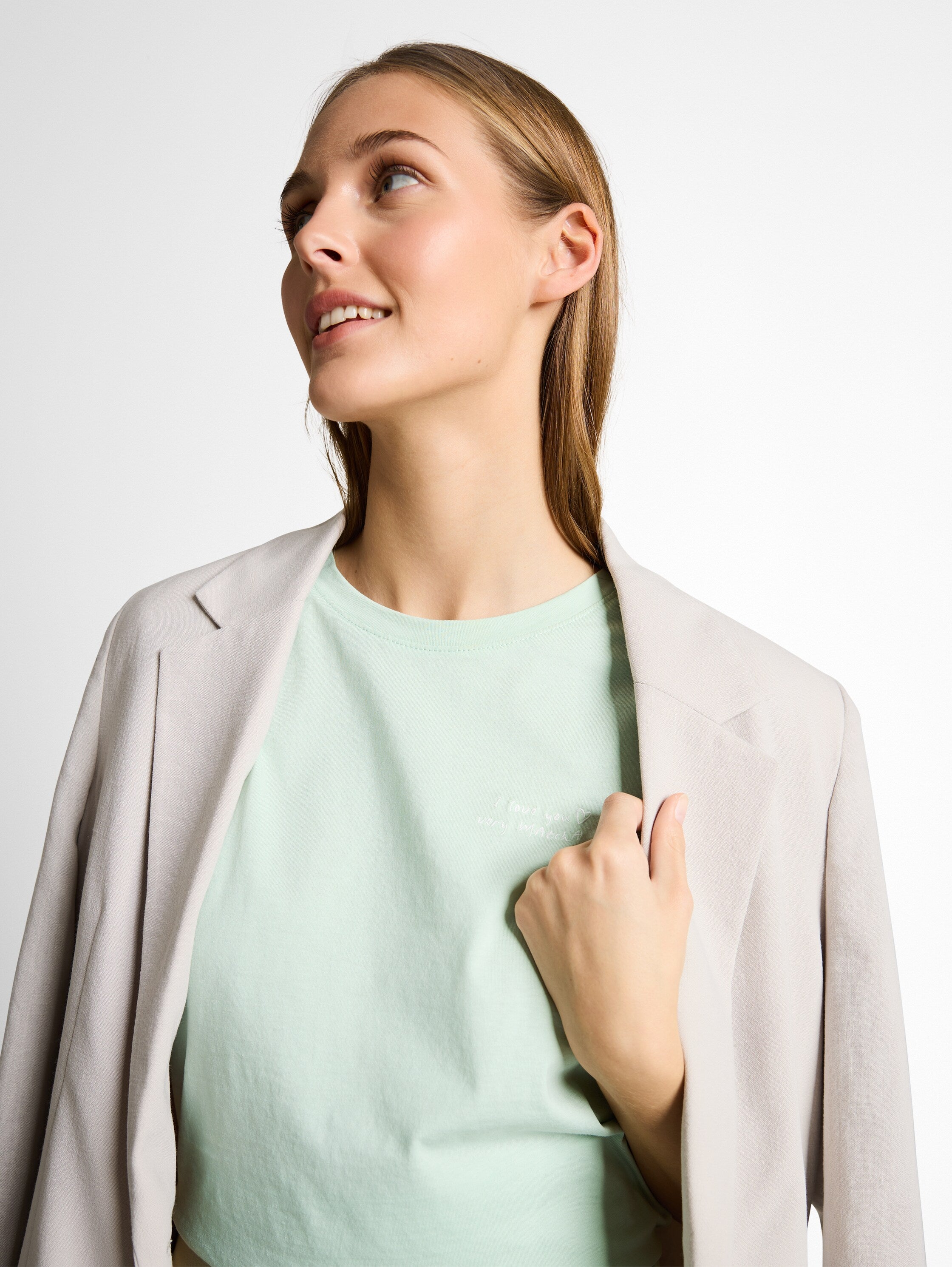 Tom Tailor denim Damen T-Shirts Light Matcha Gr