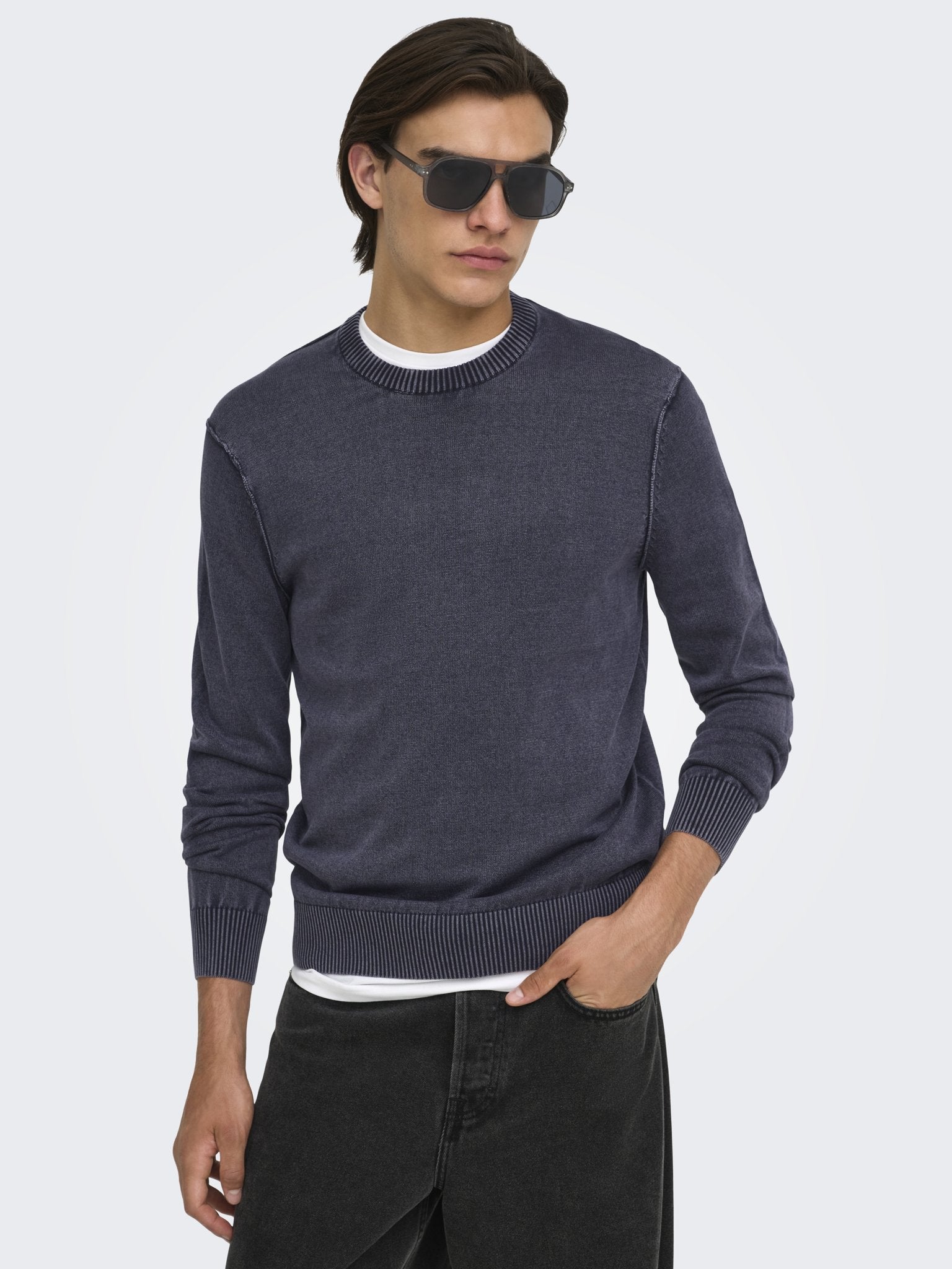 Only & Sons Herren Pullover Dark Sapphire