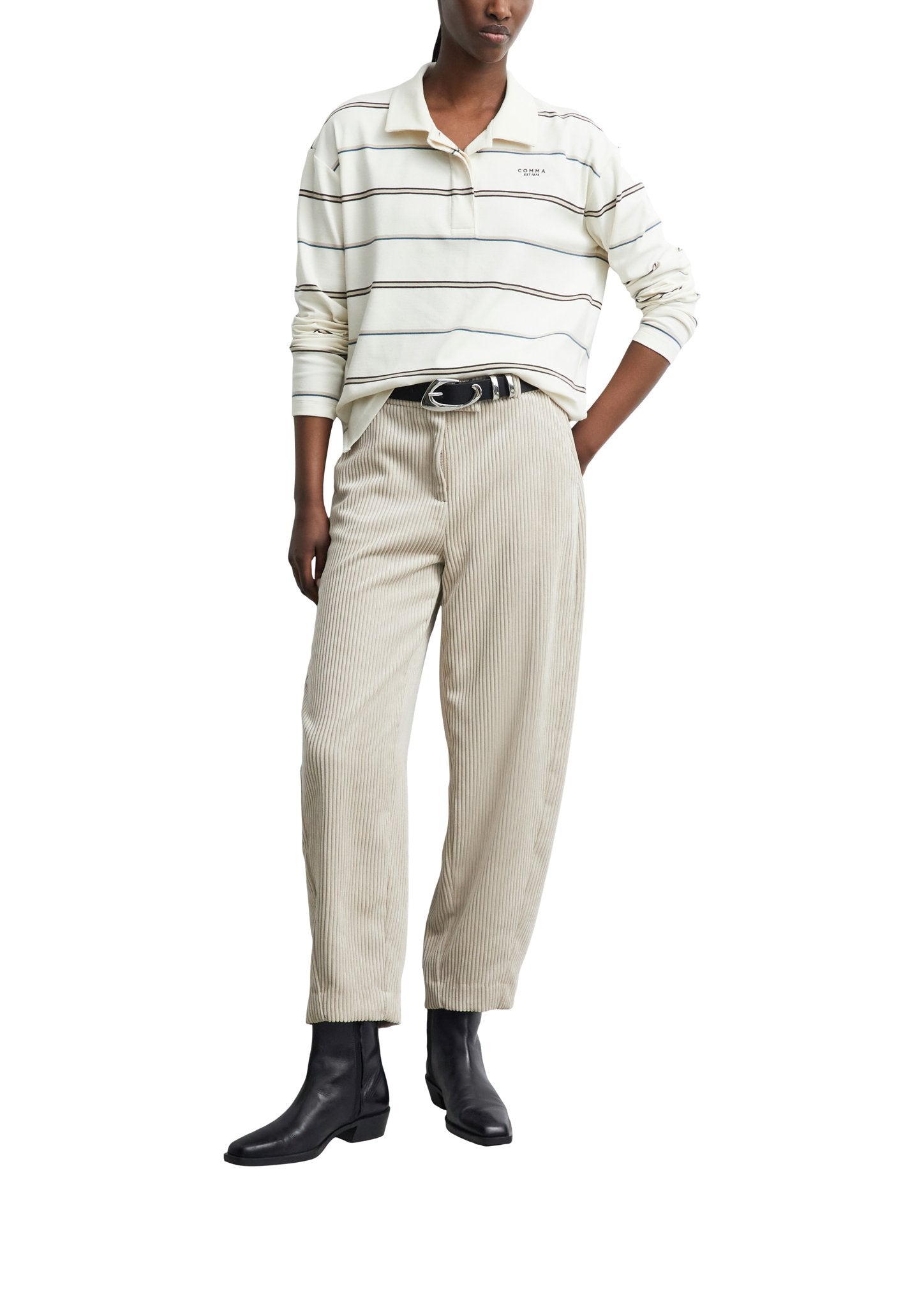 Comma Damen Hosen  Brown