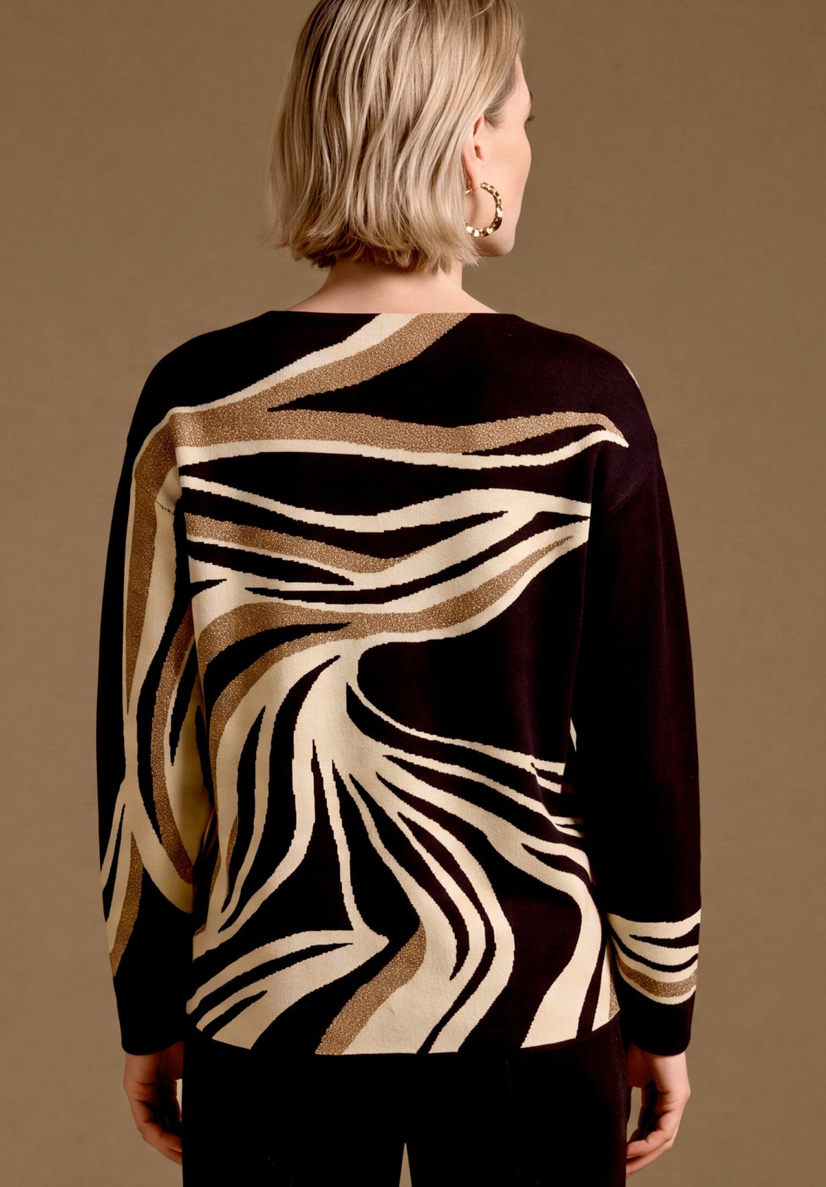 Bianca Damen Pullover Black Mix