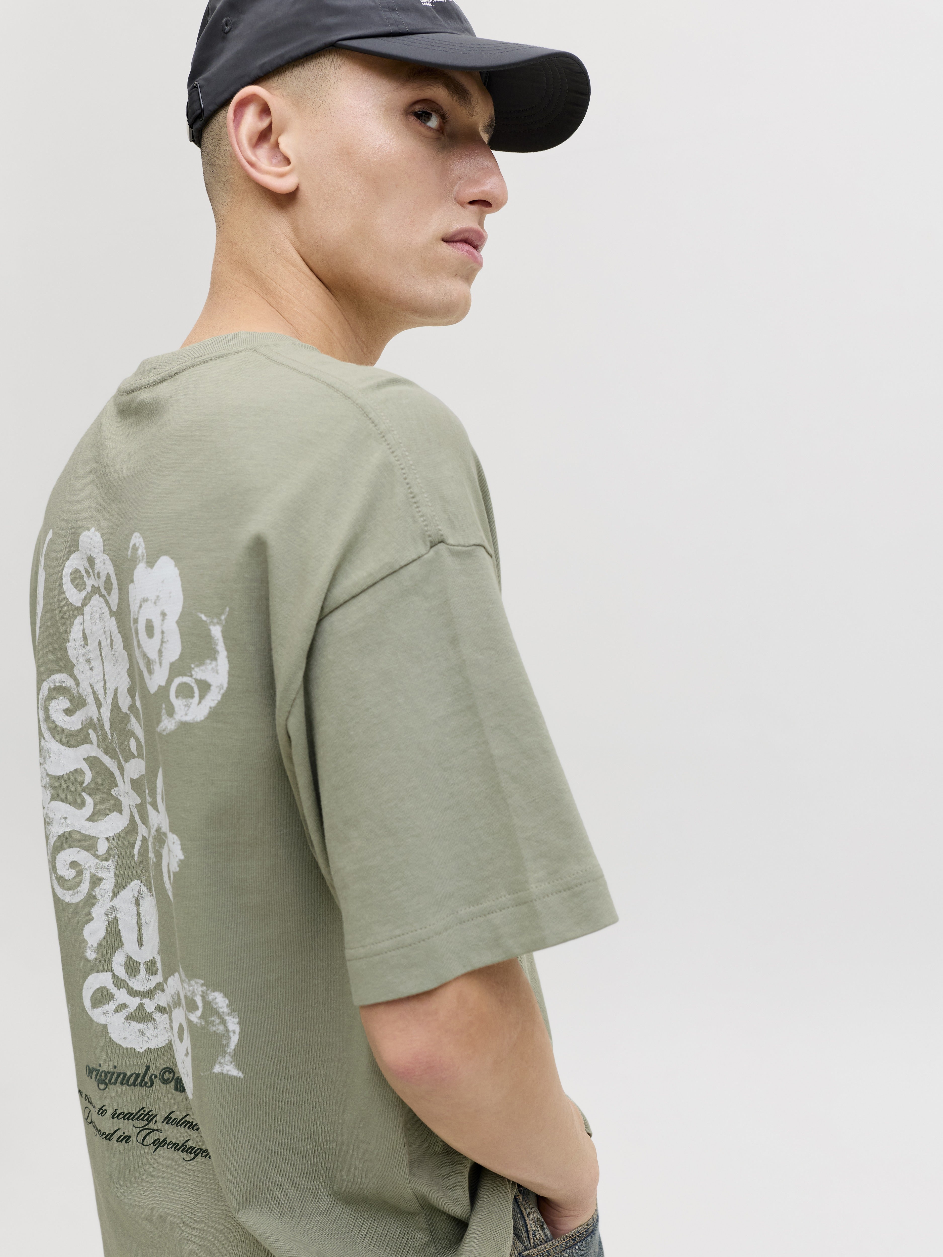 Jack & Jones Herren T-Shirts kurz Seagrass
