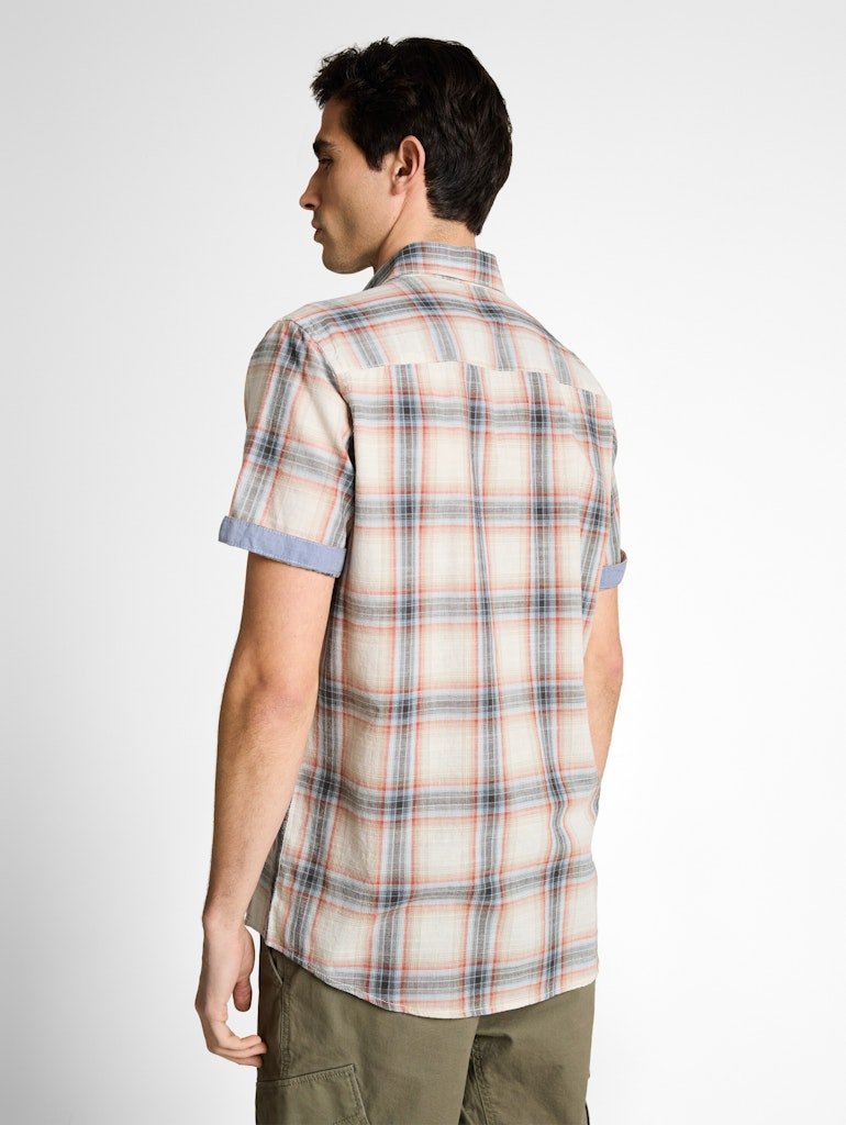 Tom Tailor Herren Hemden kurz White Multicolo