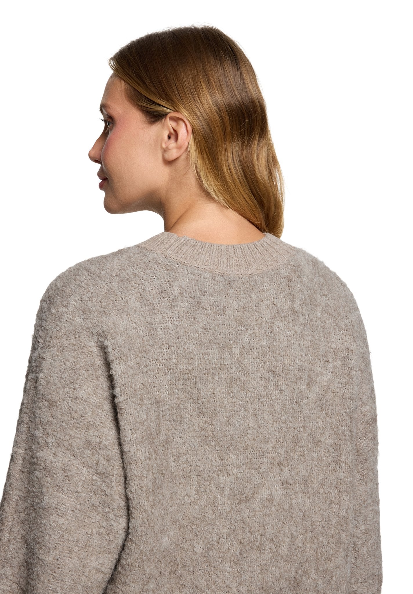 Betty & Co Damen Pullover Taupe Melange