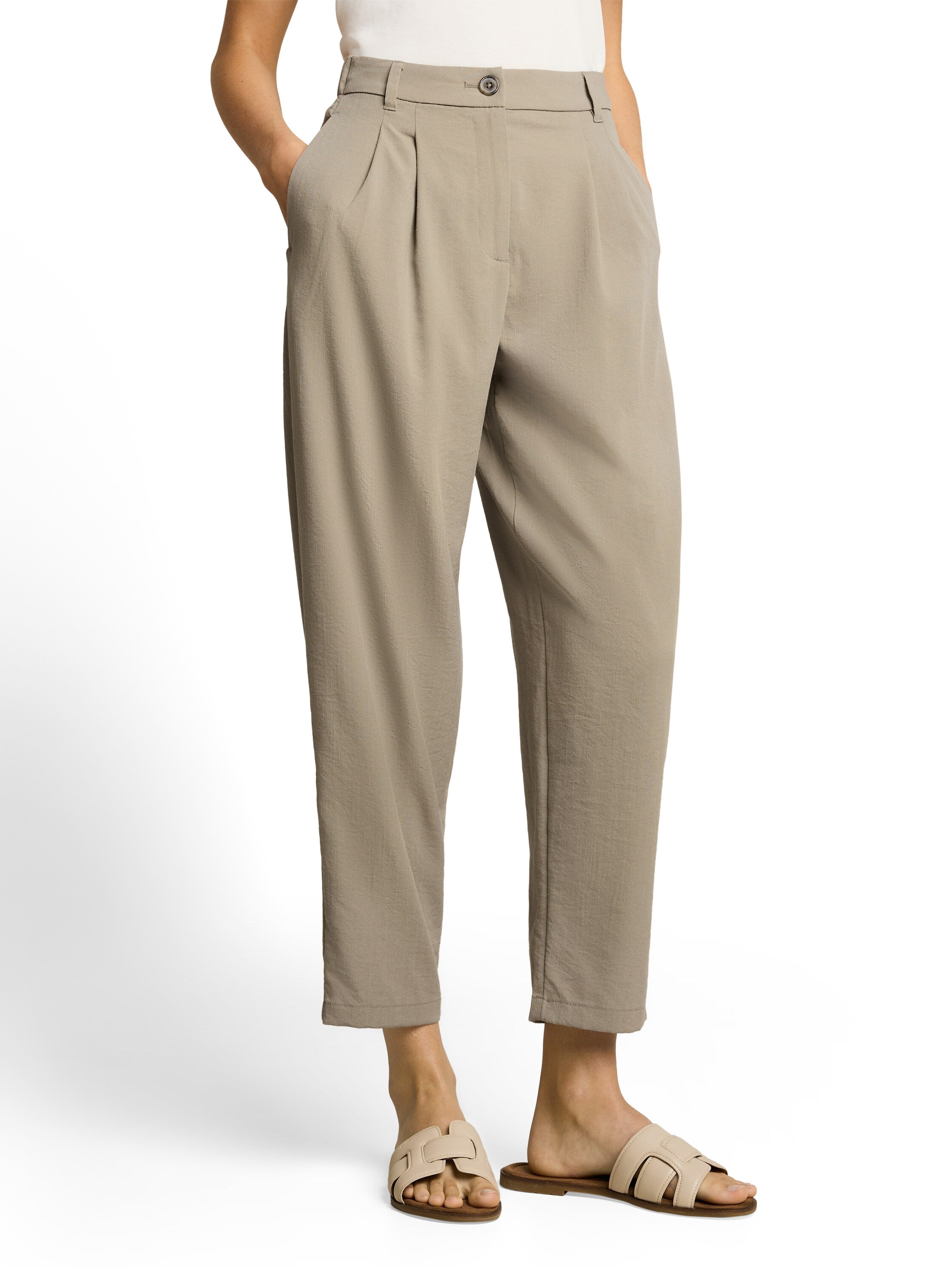 Tom Tailor Damen Hosen Silver Olive
