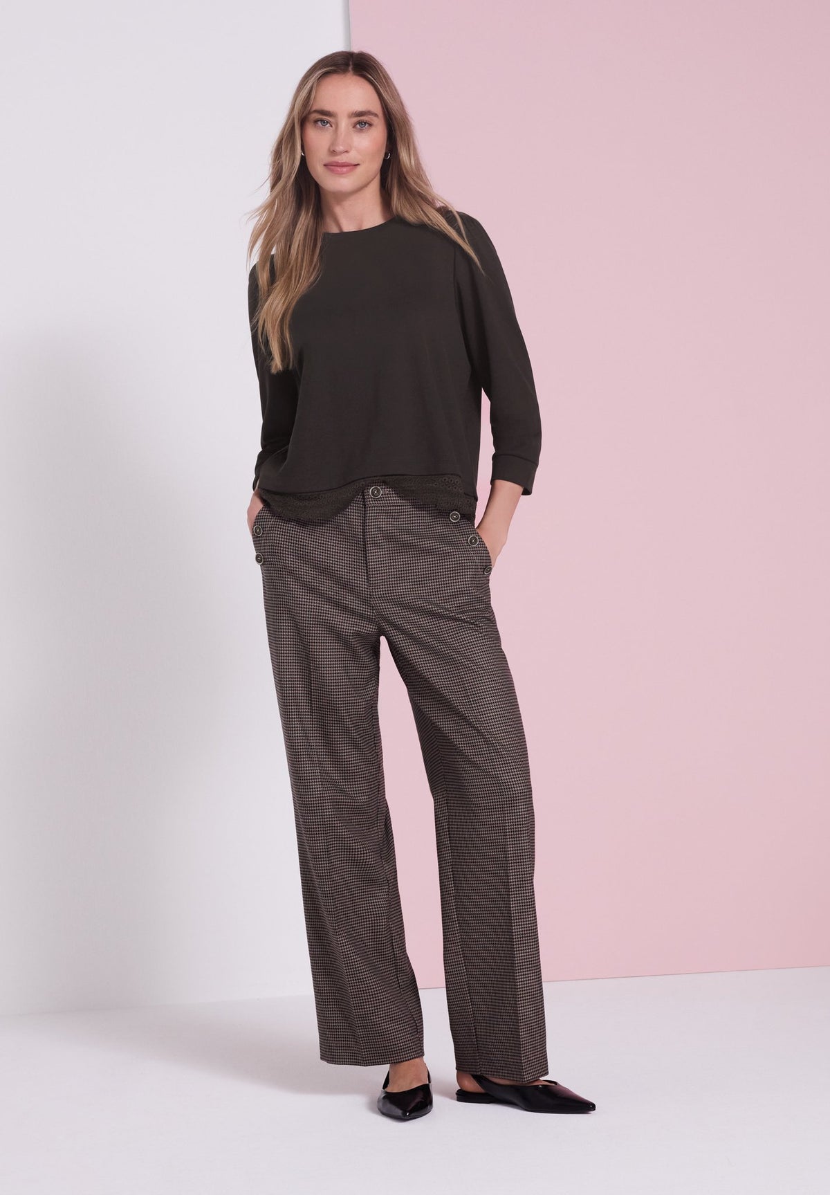 Street One Damen T-Shirts Black Cof