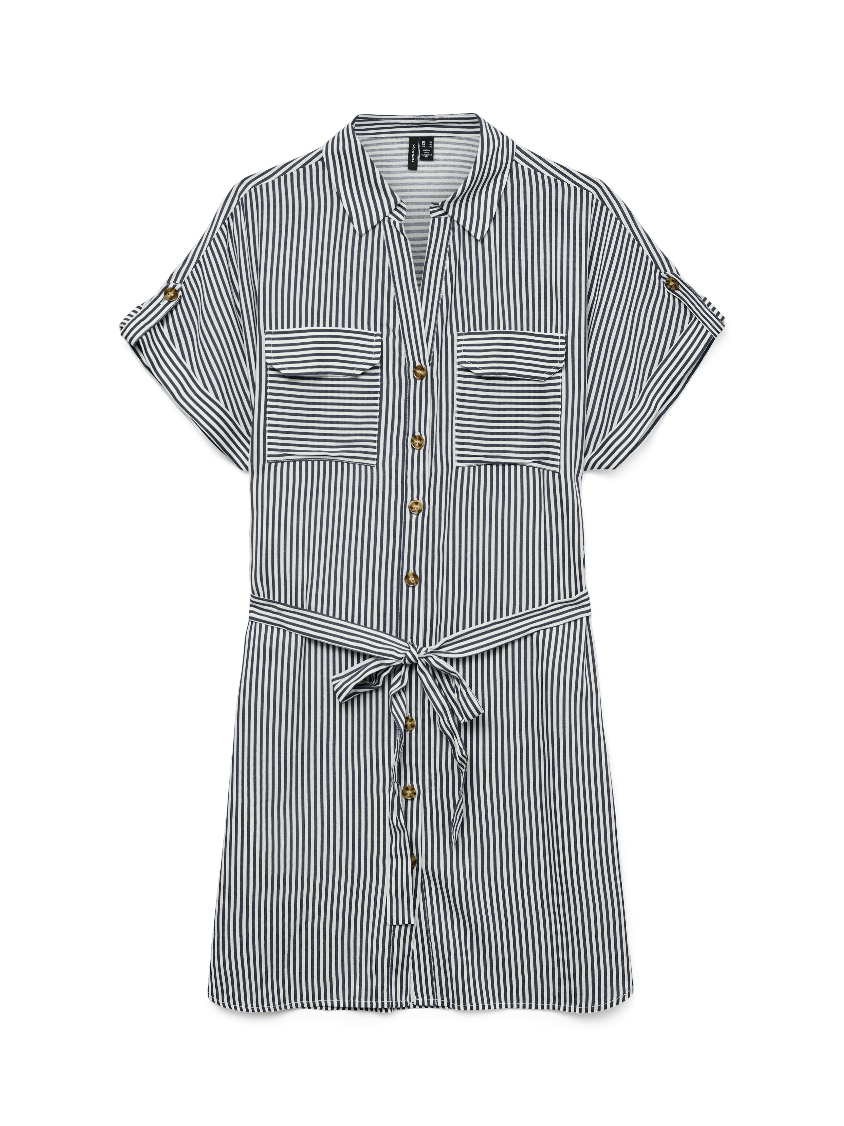Vero Moda Damen Kleider India Ink/Snow