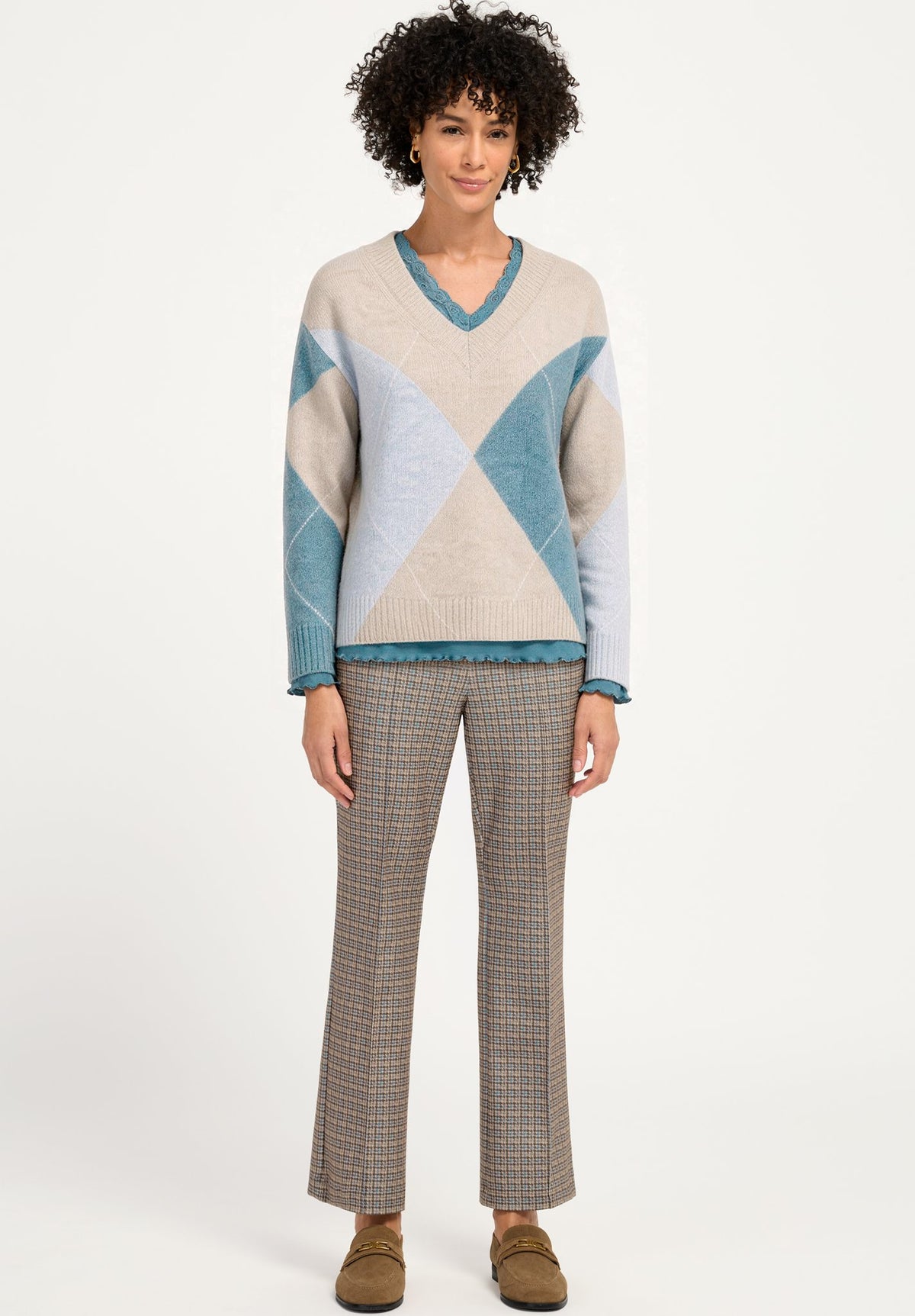 Bianca Damen Pullover Grey Mix