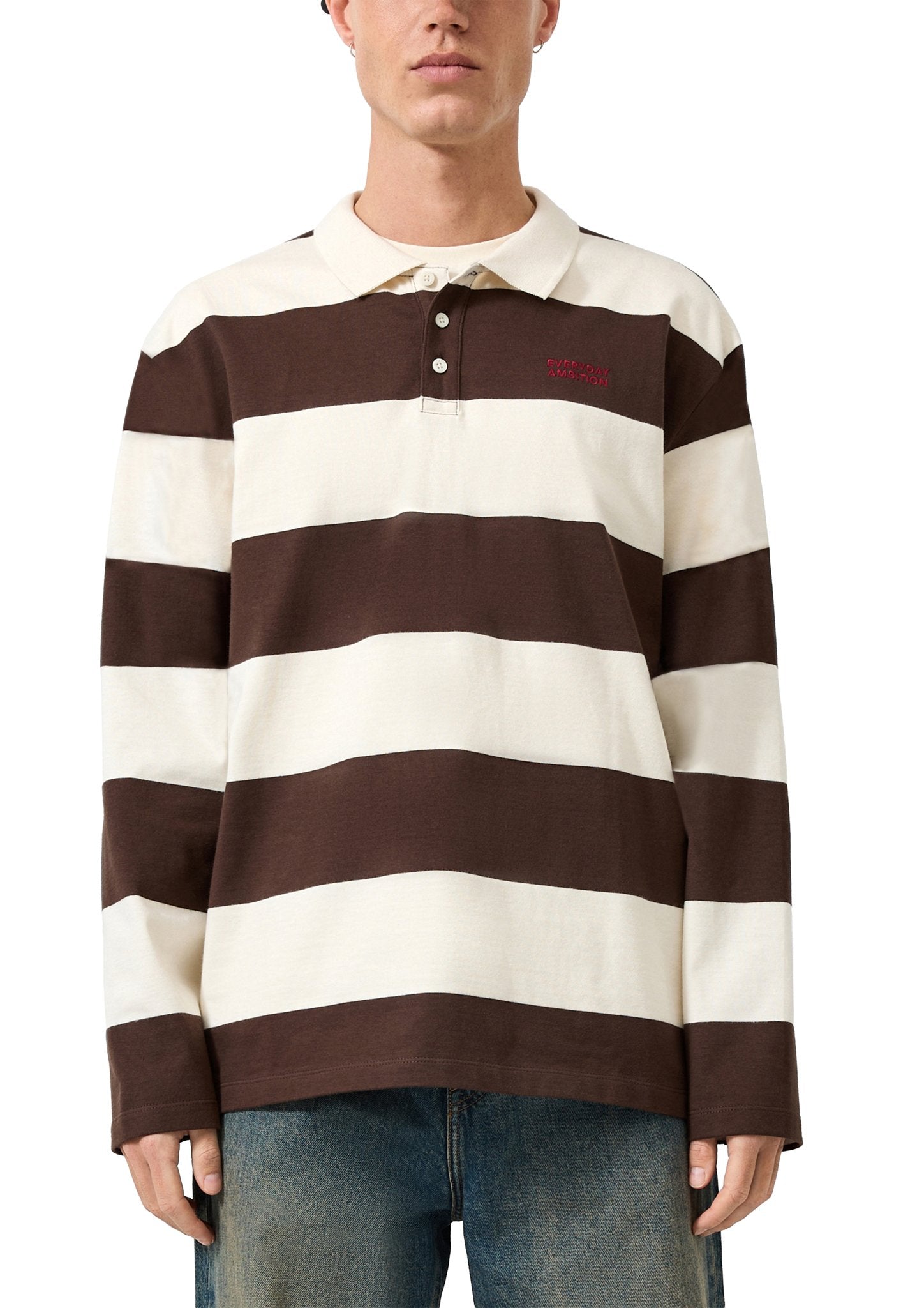 QS by S.Oliver Herren Polo-Shirts G Brown