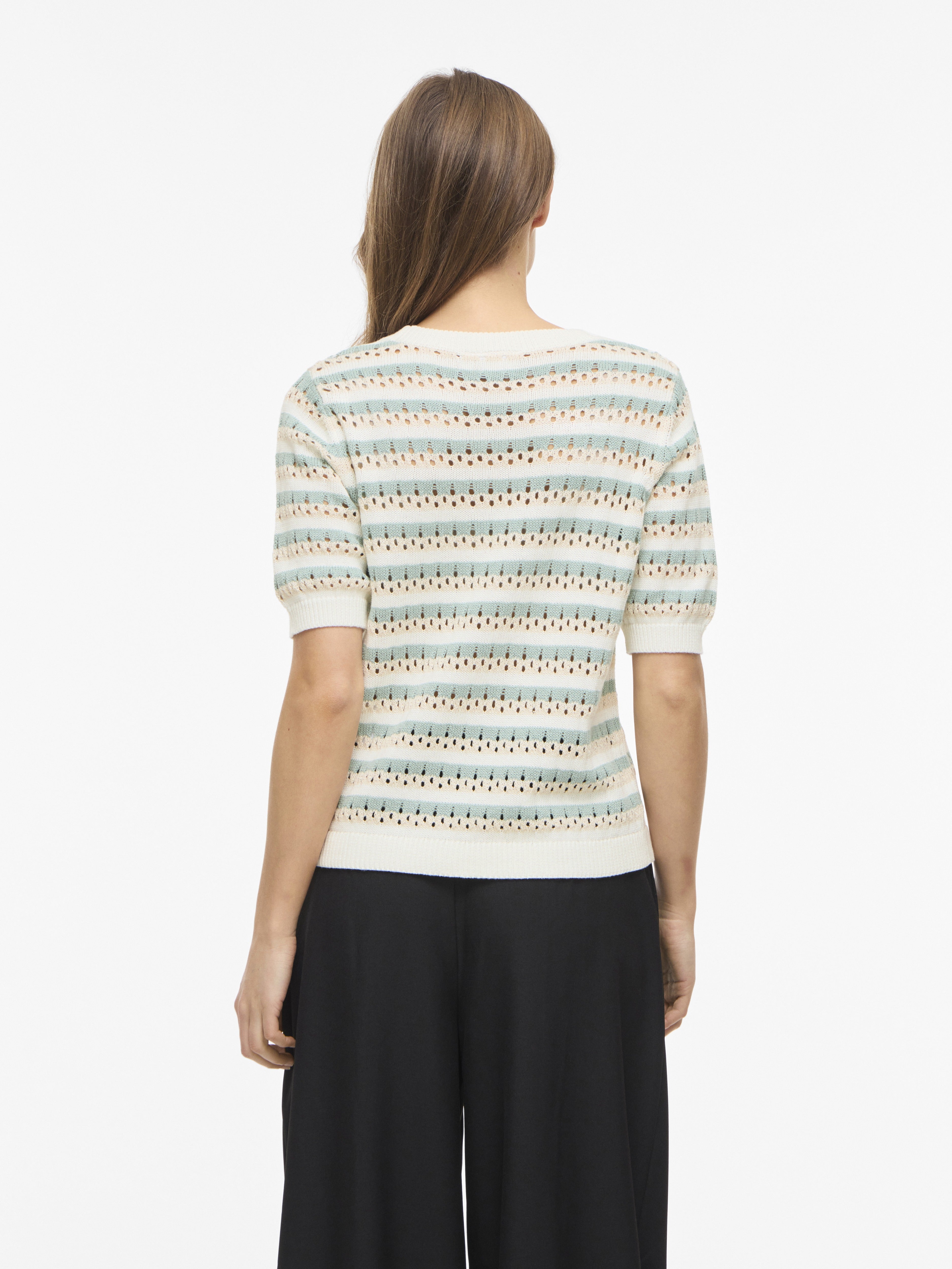 Vila Damen Pullover Snow White/Birc