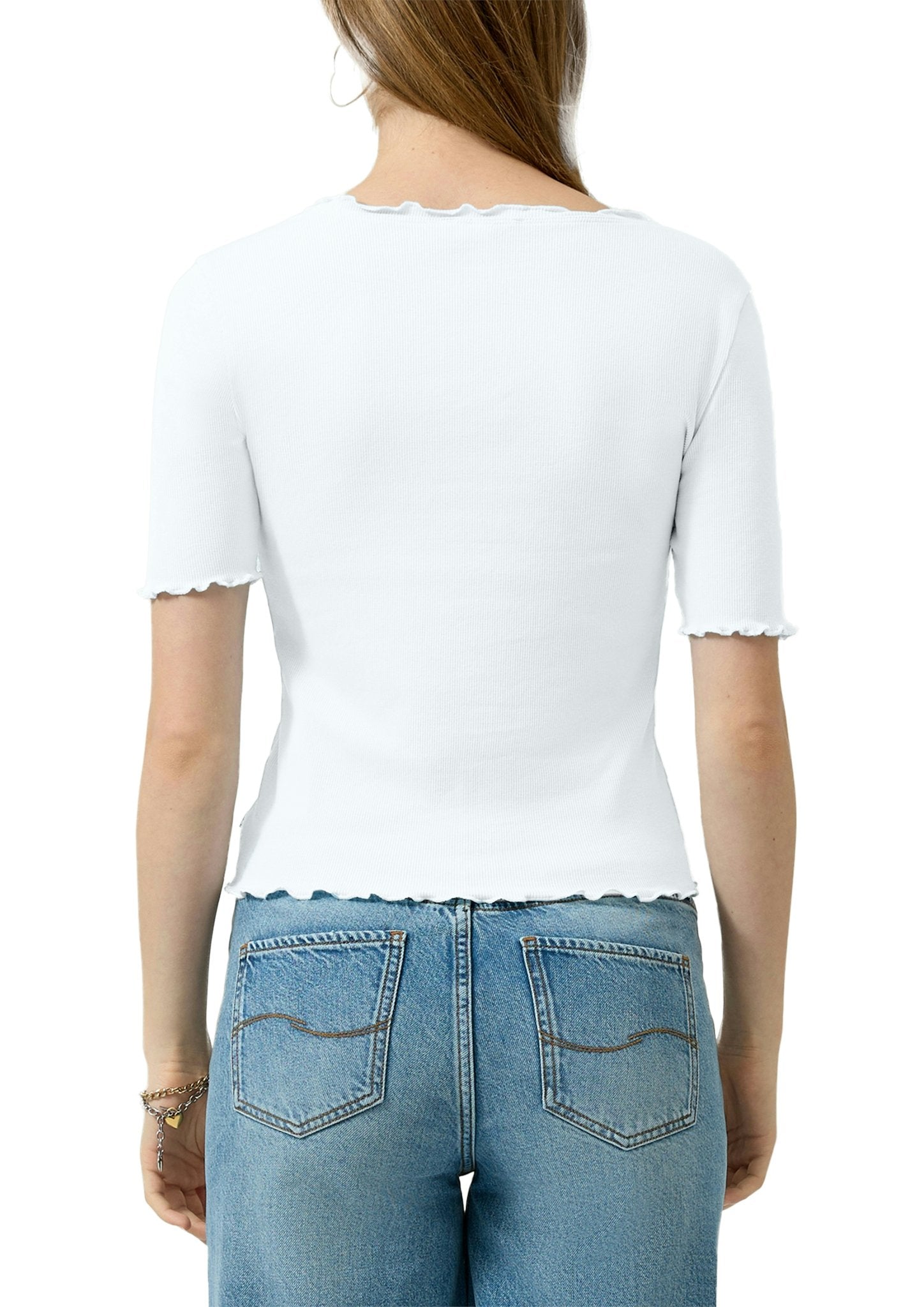QS by S.Oliver Damen T-Shirts White