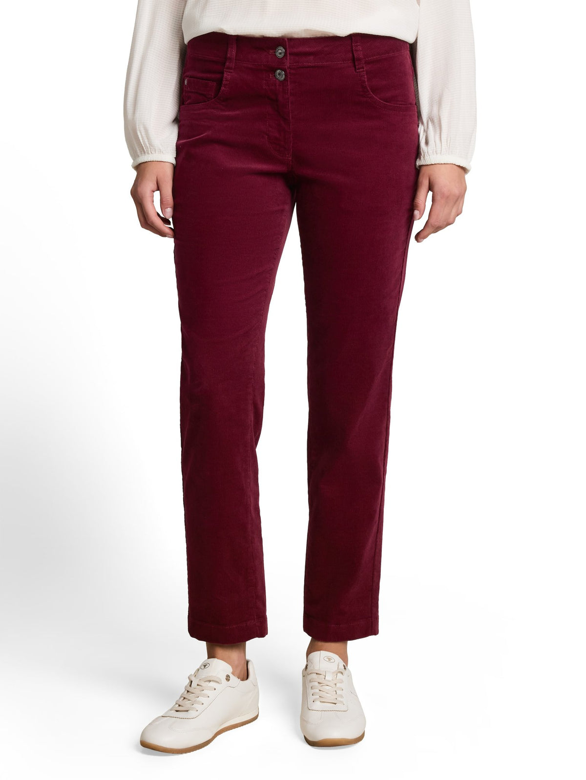 Tom Tailor Damen Hosen Preppy Plum
