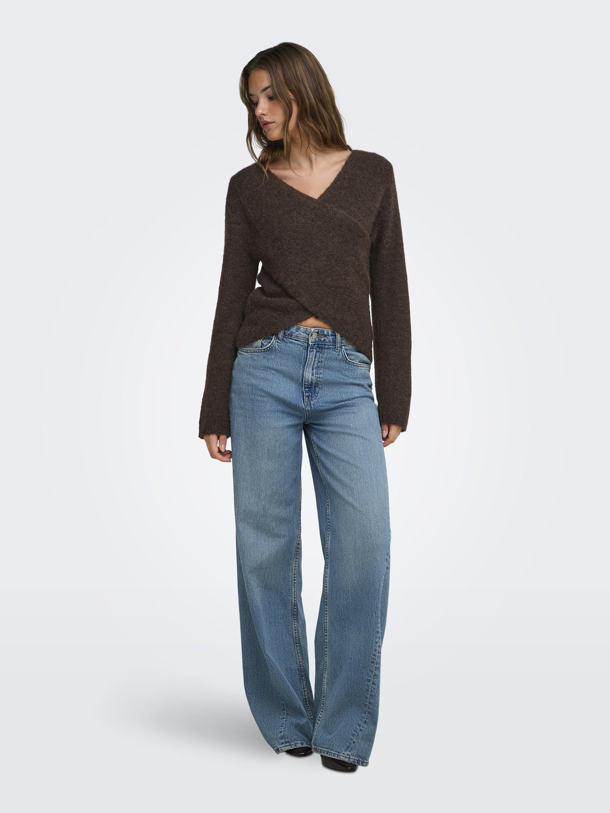 Only Damen Pullover Coffee Bean/Mel