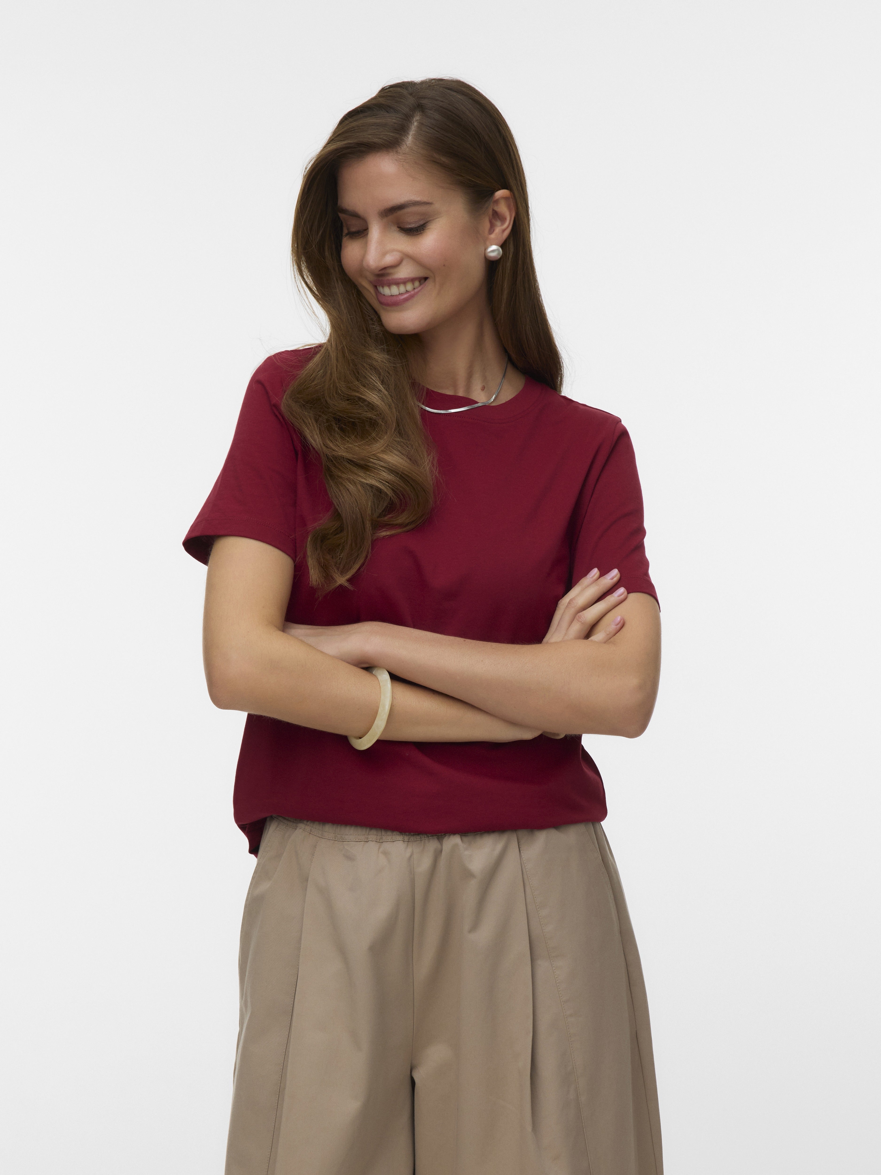 Vero Moda Damen T-Shirts Biking Red