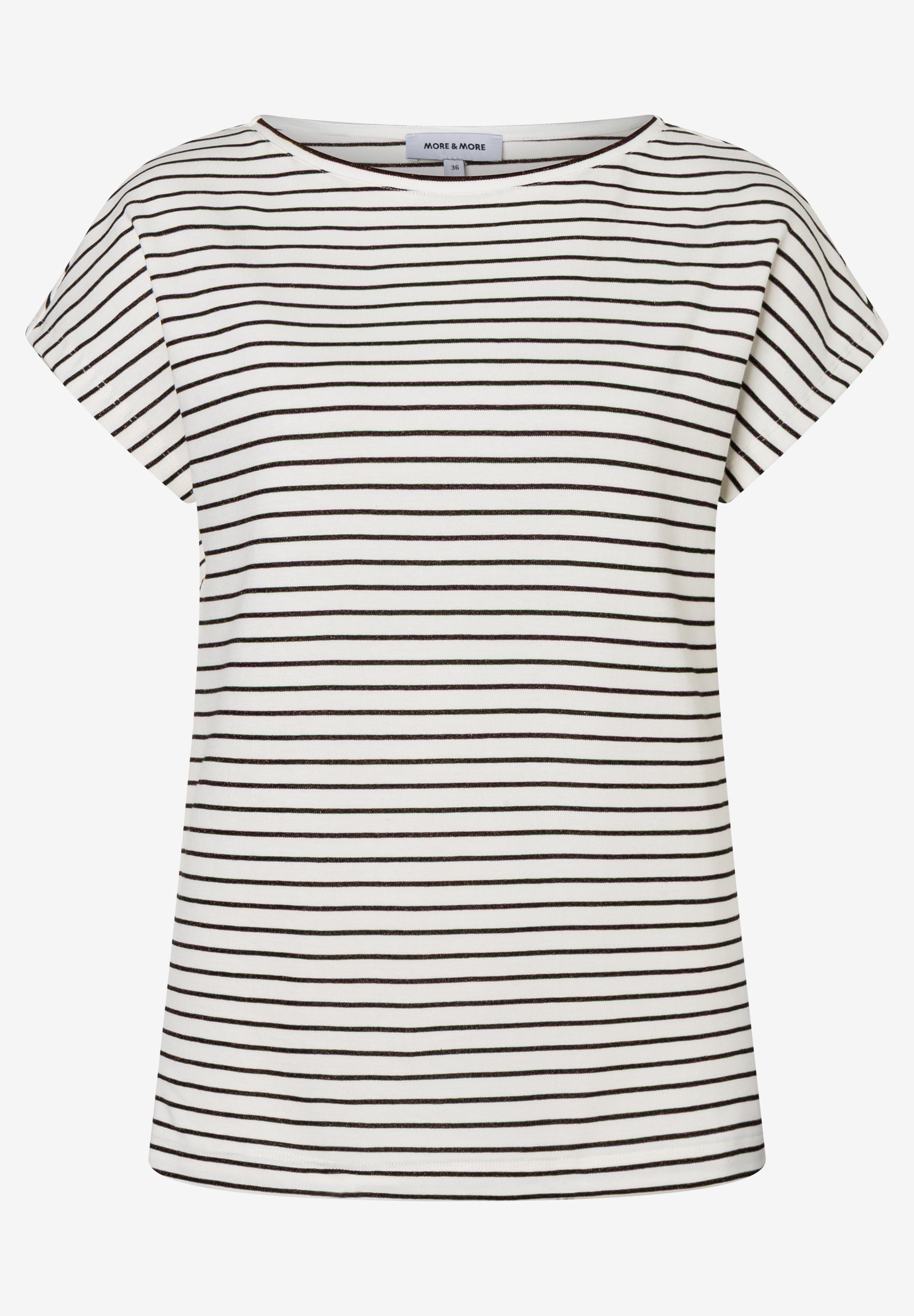 More & More Damen T-Shirts Lurex Stri