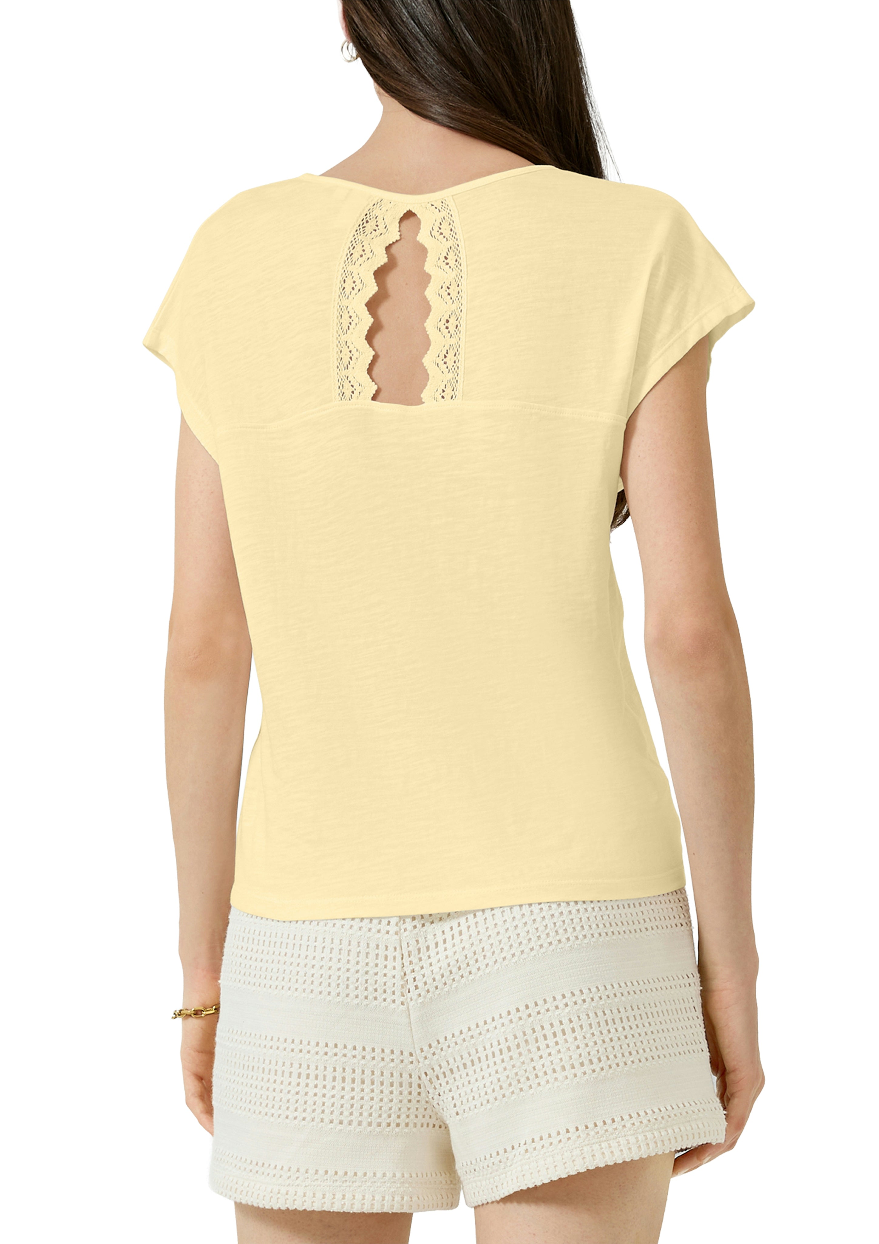 QS by S.Oliver Damen T-Shirts Yellow