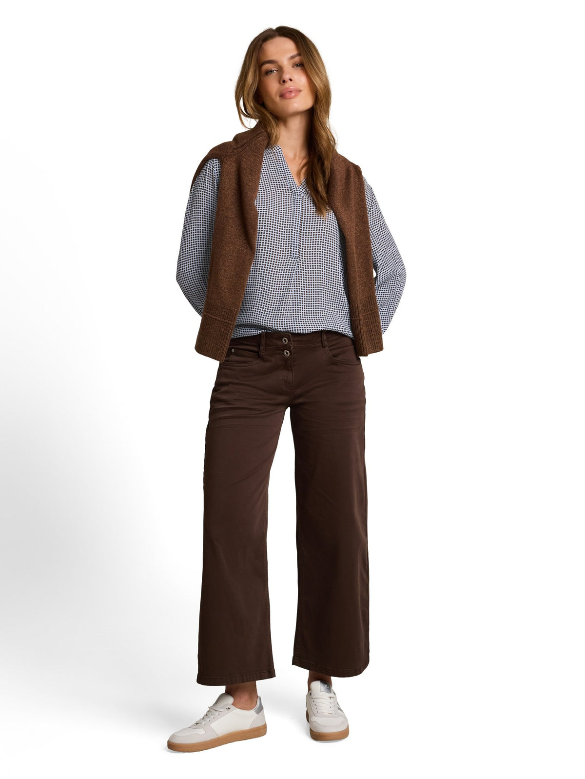 Tom Tailor Damen Blusen kurz Small Blue Brow