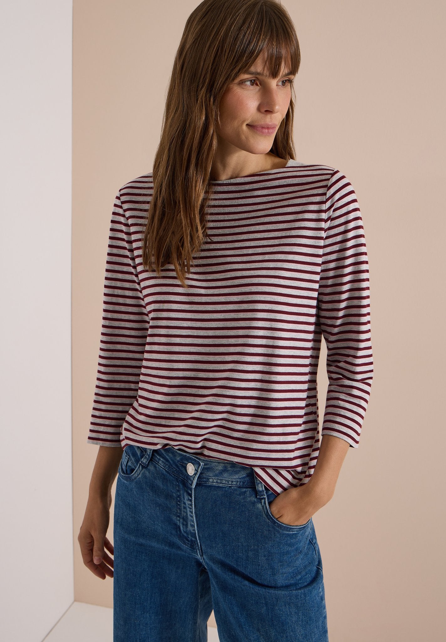 Cecil Damen T-Shirts  Light Gre