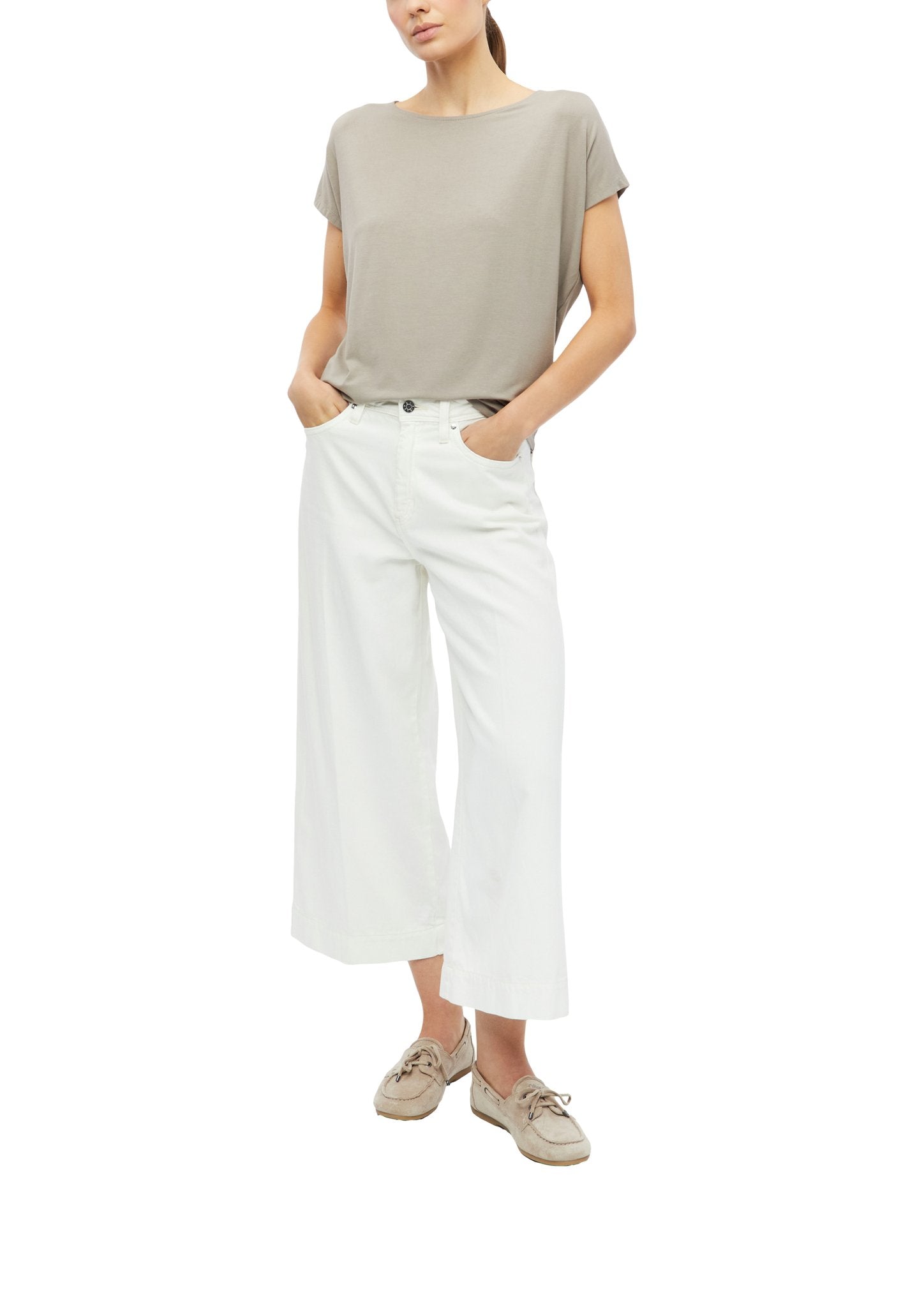 S. Oliver red Damen T-Shirts Grey/Black