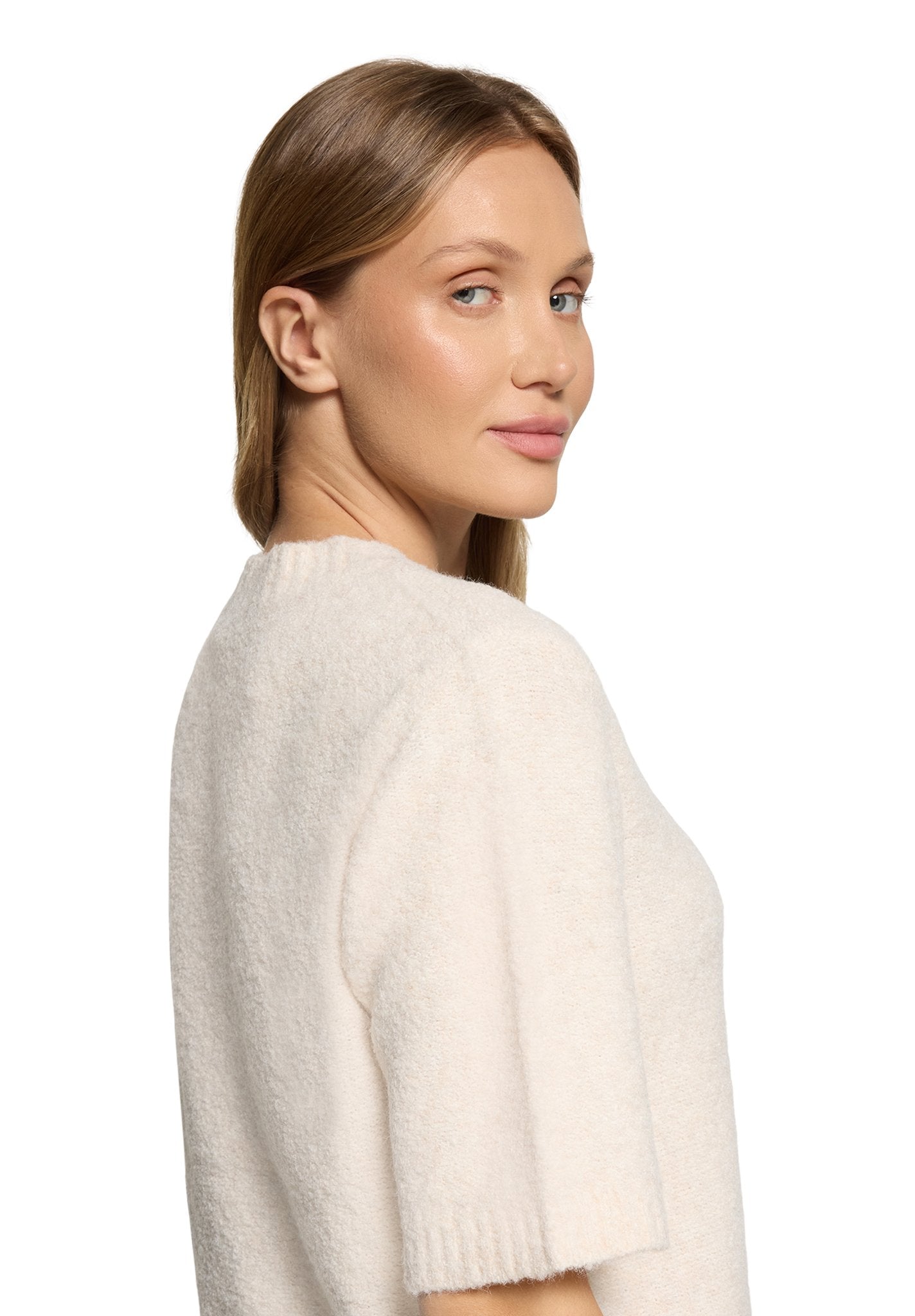 Betty & Co Damen Pullover Bright Cream Me
