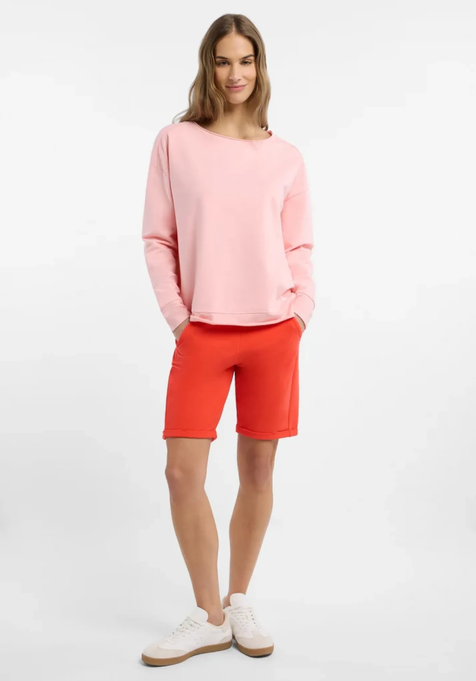 Elbsand Damen Sweatshirts  Papaya