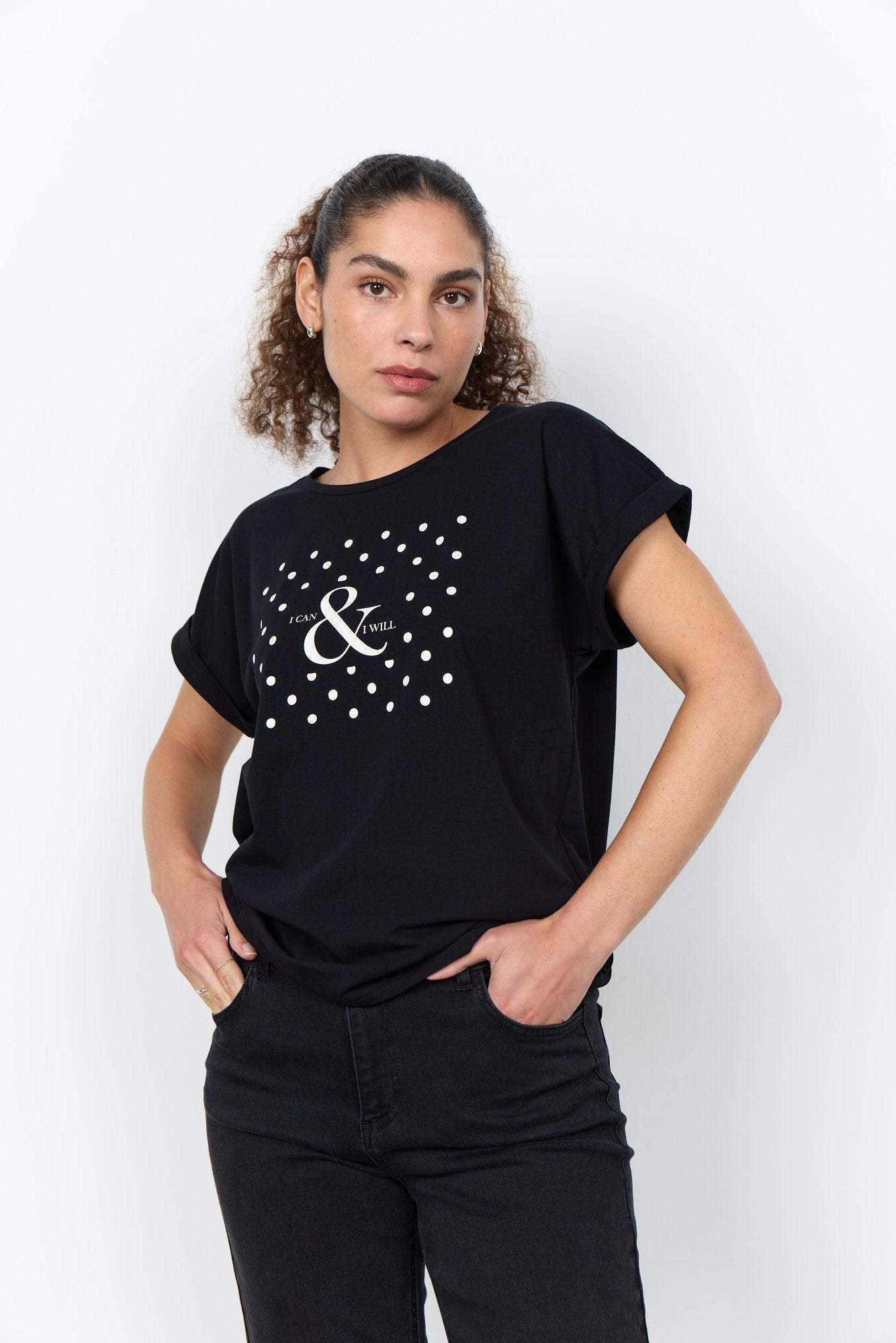 Soya Concept Damen T-Shirts Black
