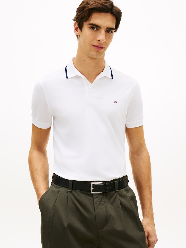 Tommy Hilfiger Herren Polo-Shirts Ybr White