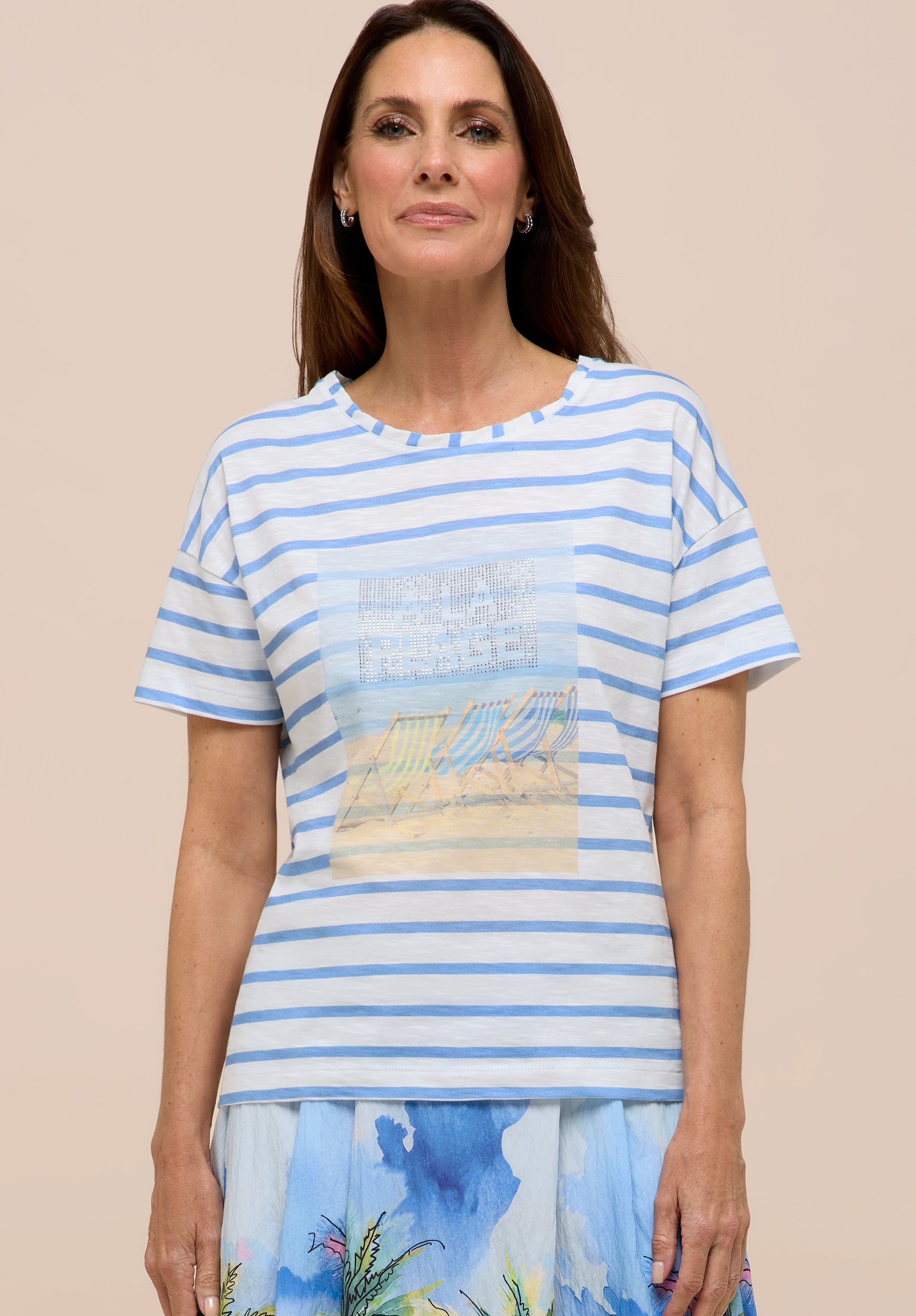 Bianca Damen T-Shirts Blue Mix