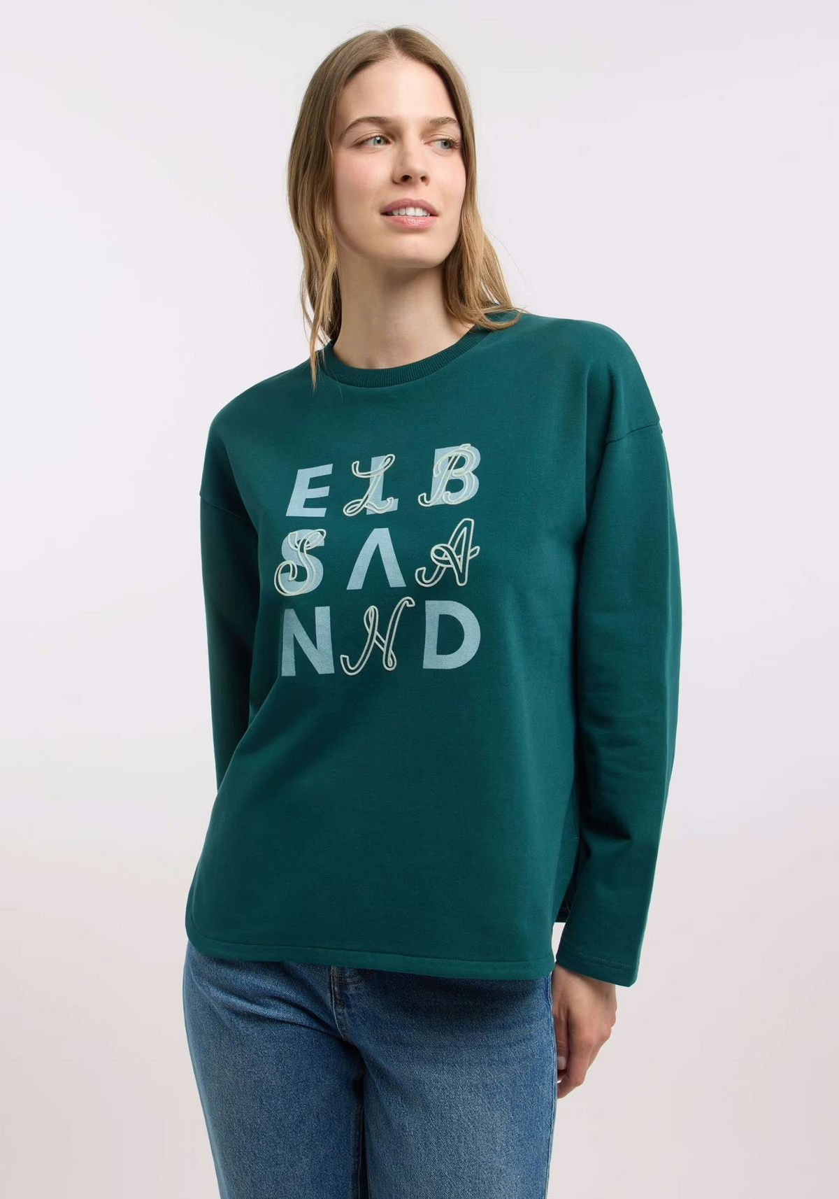 Elbsand Damen Sweatshirts  Dark Ivy