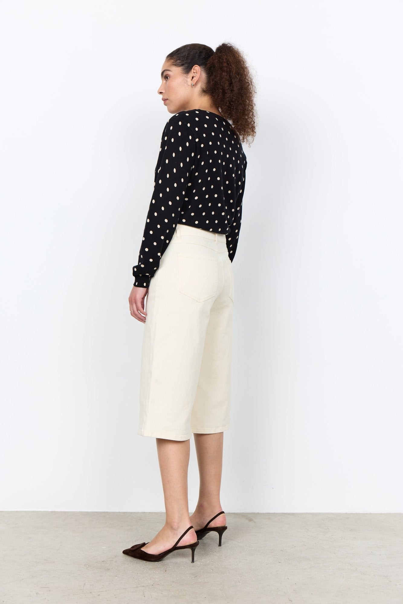 Soya Concept Damen Strickjacken Black Combi
